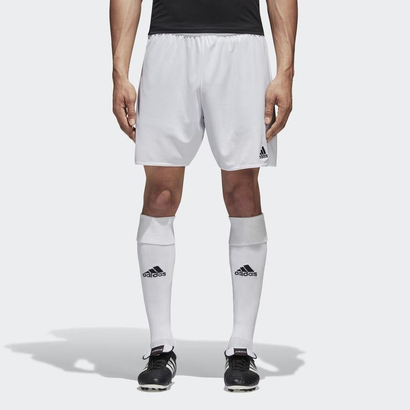 Adidas Parma 16 Soccer Shorts - White - Men's Athletic Training & Match Shorts for Football, Running & Gym Workouts