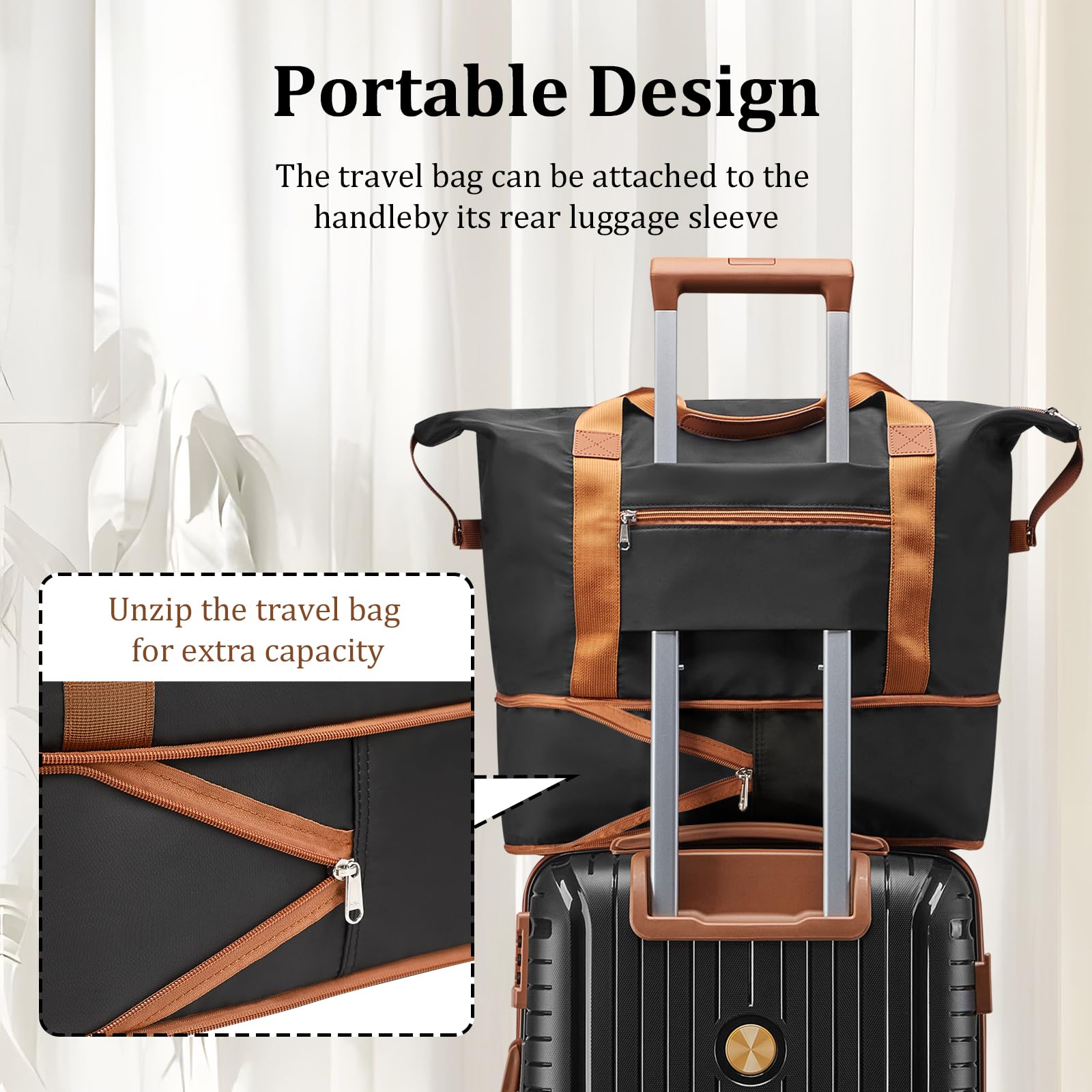 Joyway 5-Piece Hardside Luggage Set with TSA Lock, Spinner Wheels & PP Material - 20/24/28 Inch Black Carry-On Suitcase for Travel, Business Trips & Family Vacations