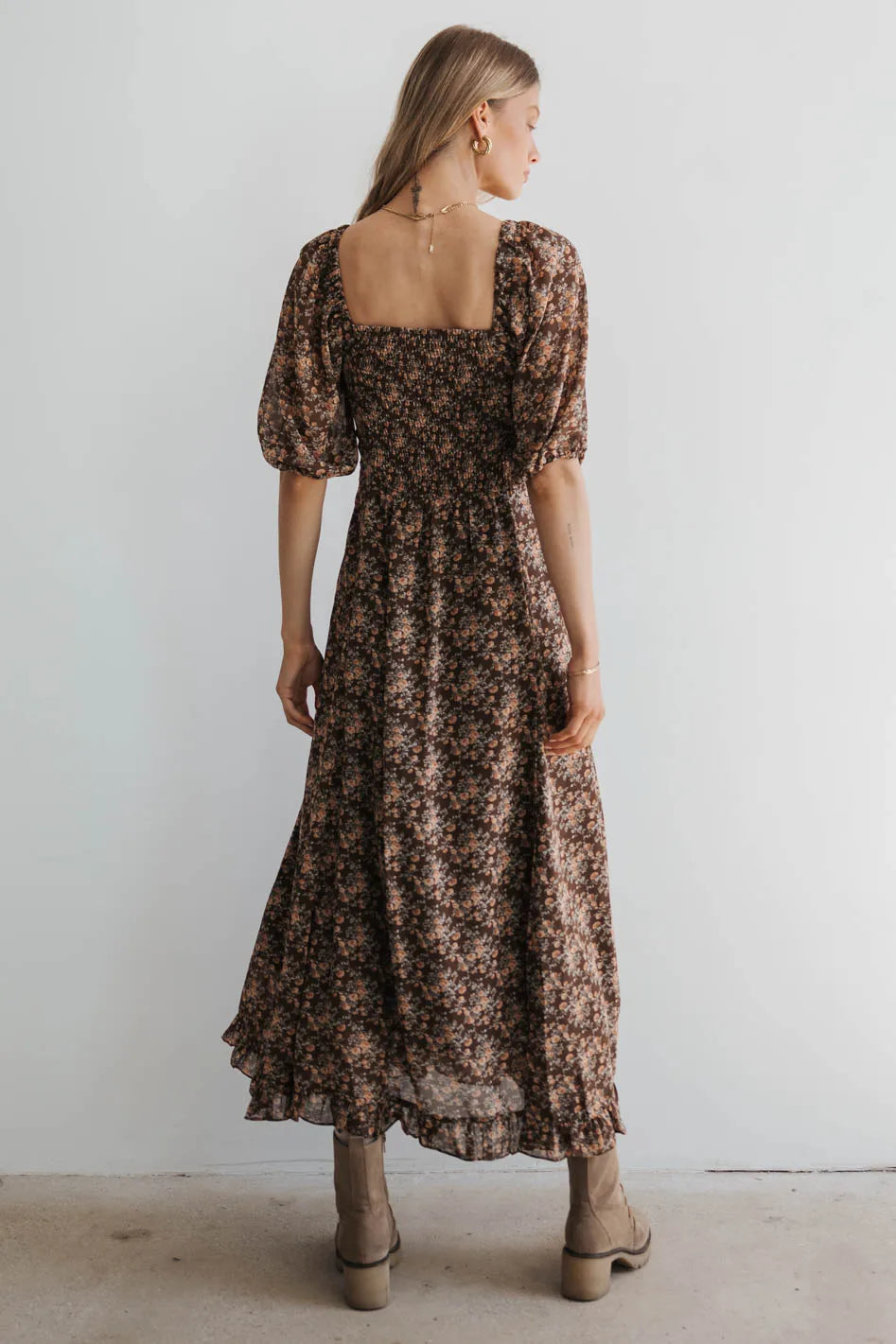Jordana Floral Maxi Dress for Women - Summer Boho Long Flowy Dress with Pockets - Perfect for Beach Vacations, Weddings & Casual Outings