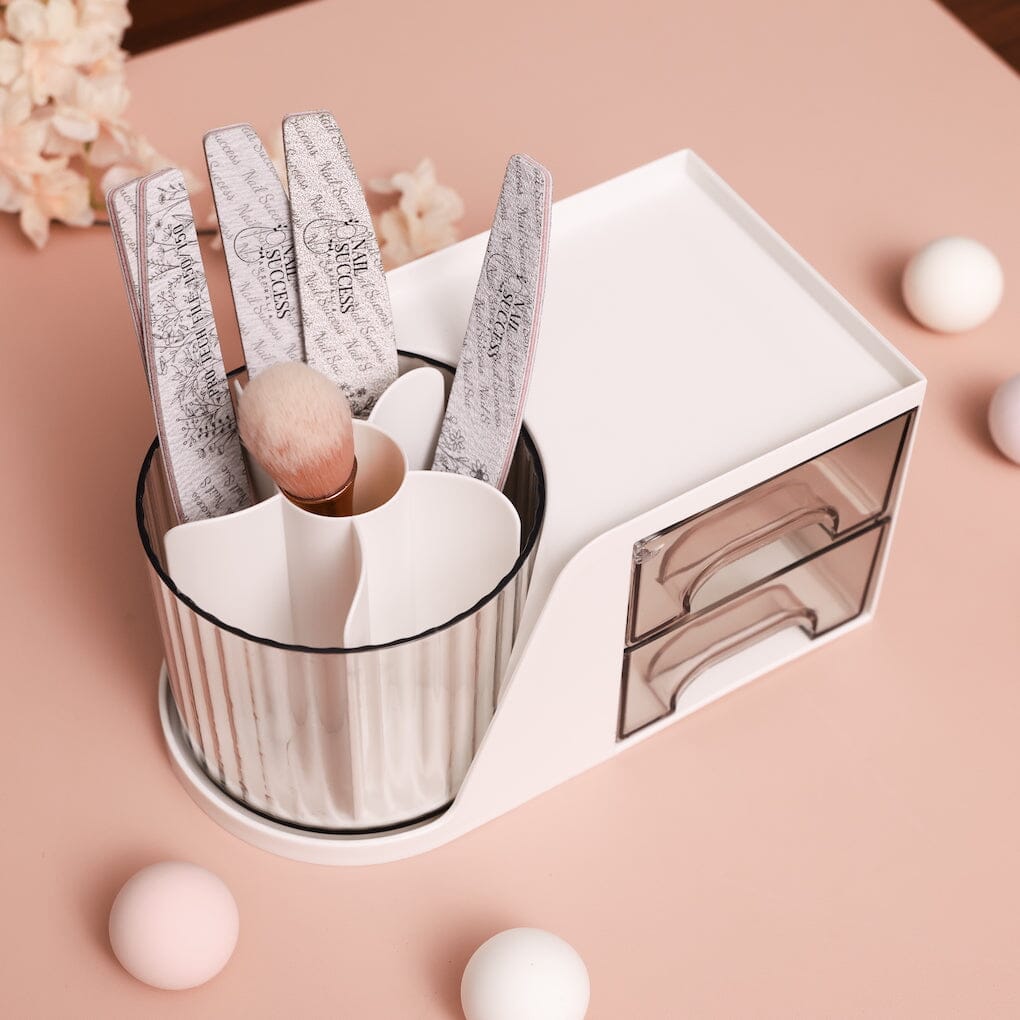 Multi-Purpose Rotating Storage Box with Drawers - Perfect for Home, Office & Closet Organization