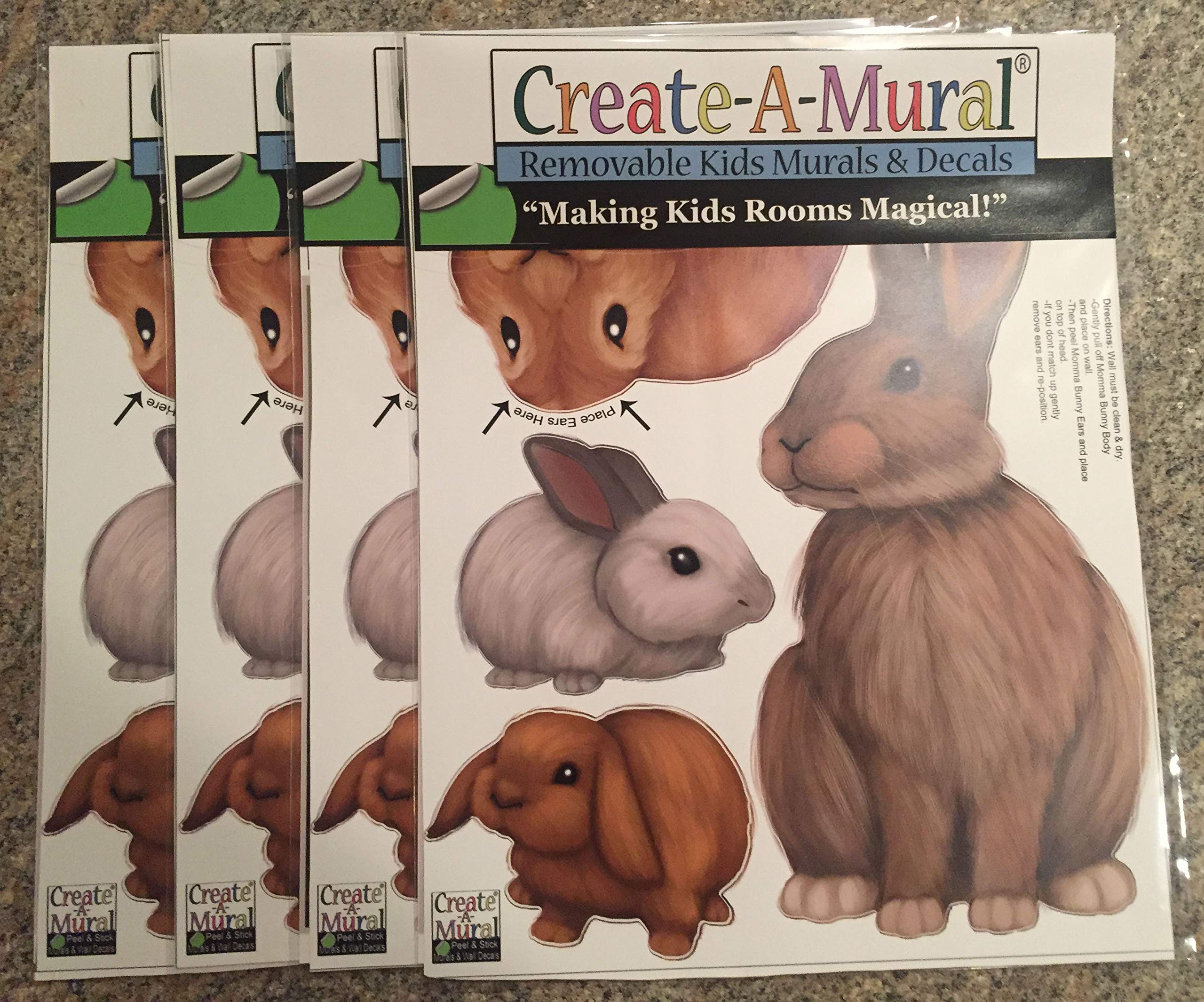 Bunny Rabbit Woodland Forest Animal Wall Decals for Kids - Nursery & Toddler Room Decor, Boys Girls Bedroom Stickers, DIY Home Decoration (Bunny) - Perfect for Baby Rooms, Playrooms & Children's Bedrooms