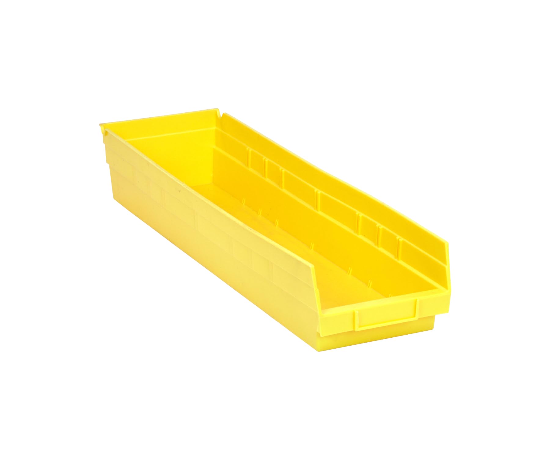 Quantum Storage Systems QSB106YL 8-Pack 4' Hanging Plastic Shelf Bins - 23-5/8
