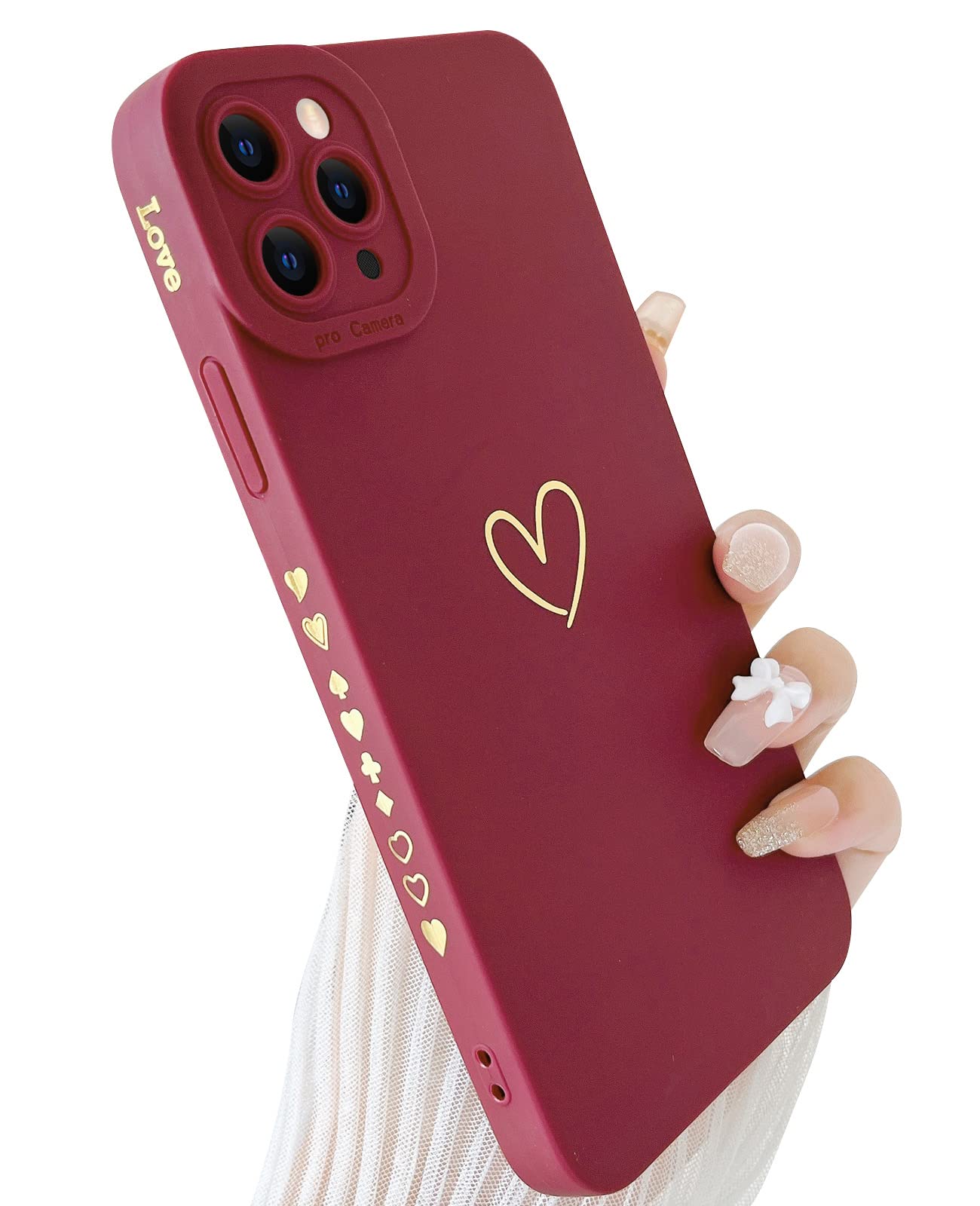 Premium Cute Heart Design Luxury iPhone 11 Pro Max Case (6.5
