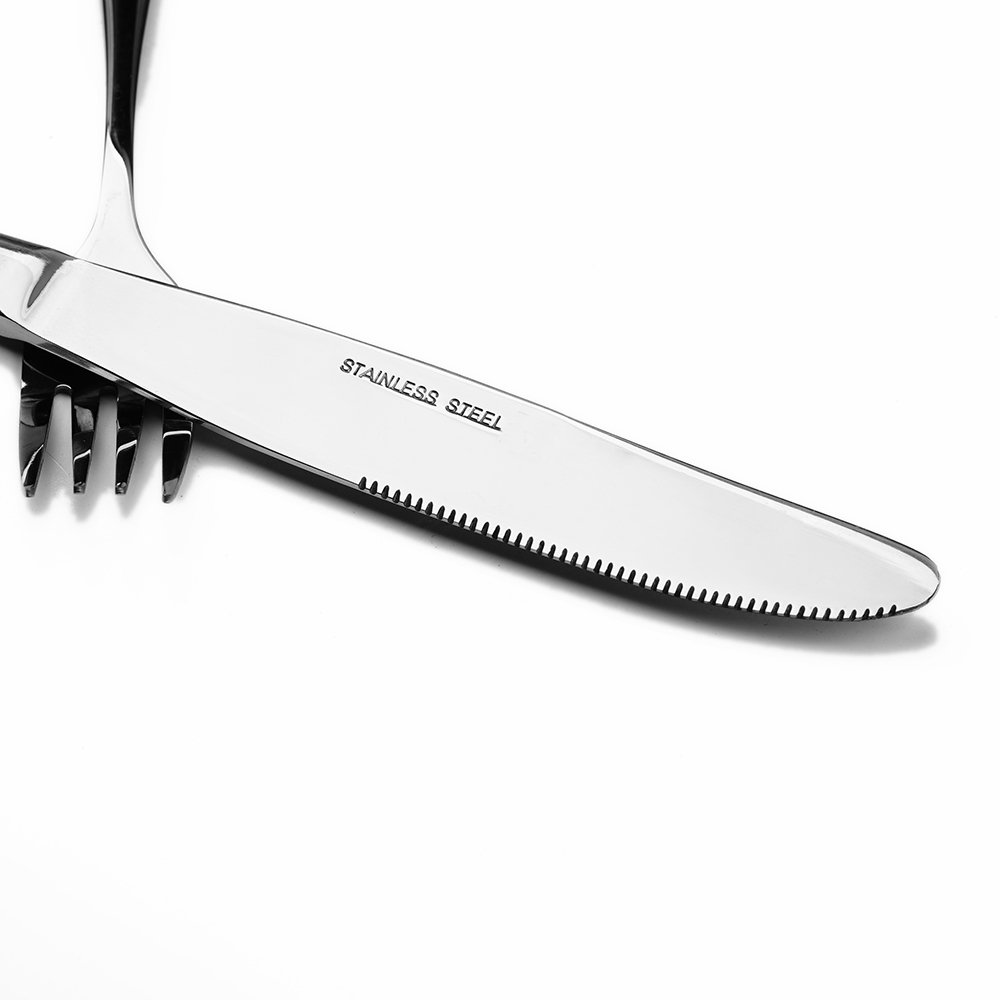 Premium 12-Piece Stainless Steel Dinner Knife Set - Rustproof & Durable Cutlery for Steak, Seafood & Everyday Dining - Elegant Tableware for Restaurants, Weddings & Home Entertaining