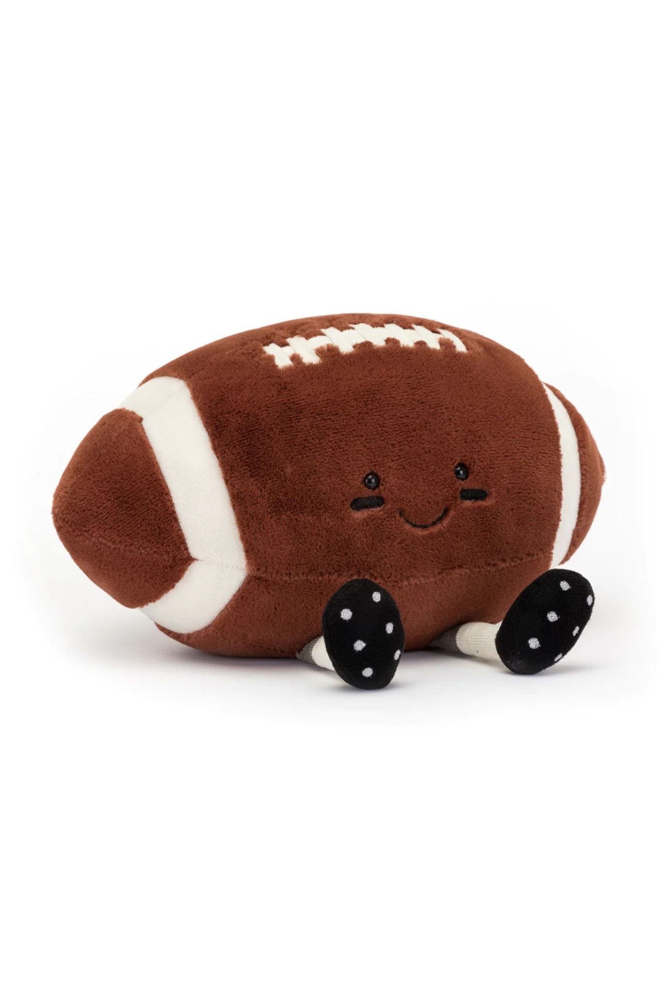 Jellycat Amuseable Sports Football Plush Toy - Soft & Cuddly Stuffed Soccer Ball for Kids, Babies, and Collectors - Perfect Gift for Birthdays, Nursery Decor, and Playtime Fun