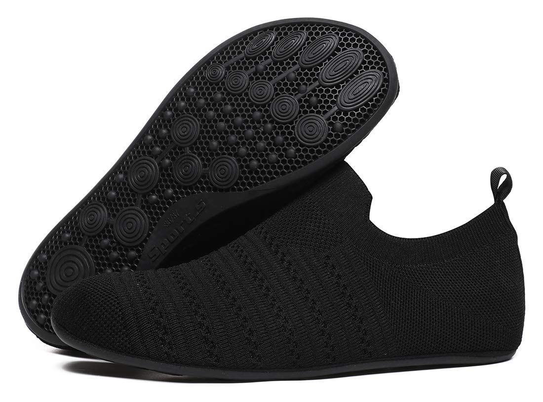 SLEVEL Lightweight Non-Slip House Slippers for Women & Men - Comfortable Indoor Home Yoga Shoes for Relaxation, Lounge & Meditation