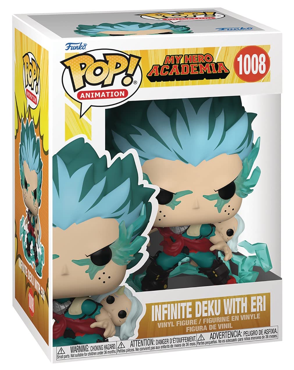 My Hero Academia - Infinite Deku with Eri Funko Pop! 3.75-Inch Vinyl Figure Collectible (Bundled with Pop Protector Case) - Perfect for Anime Fans, Display & Collection Protection