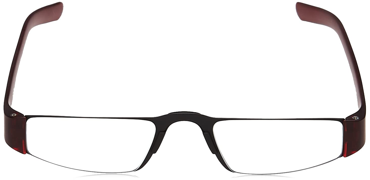 Porsche Design P8801 Iconic Reading Glasses - Black & Red Frames, 2.5 Magnification - Stylish Eyewear for Reading, Work, and Everyday Use