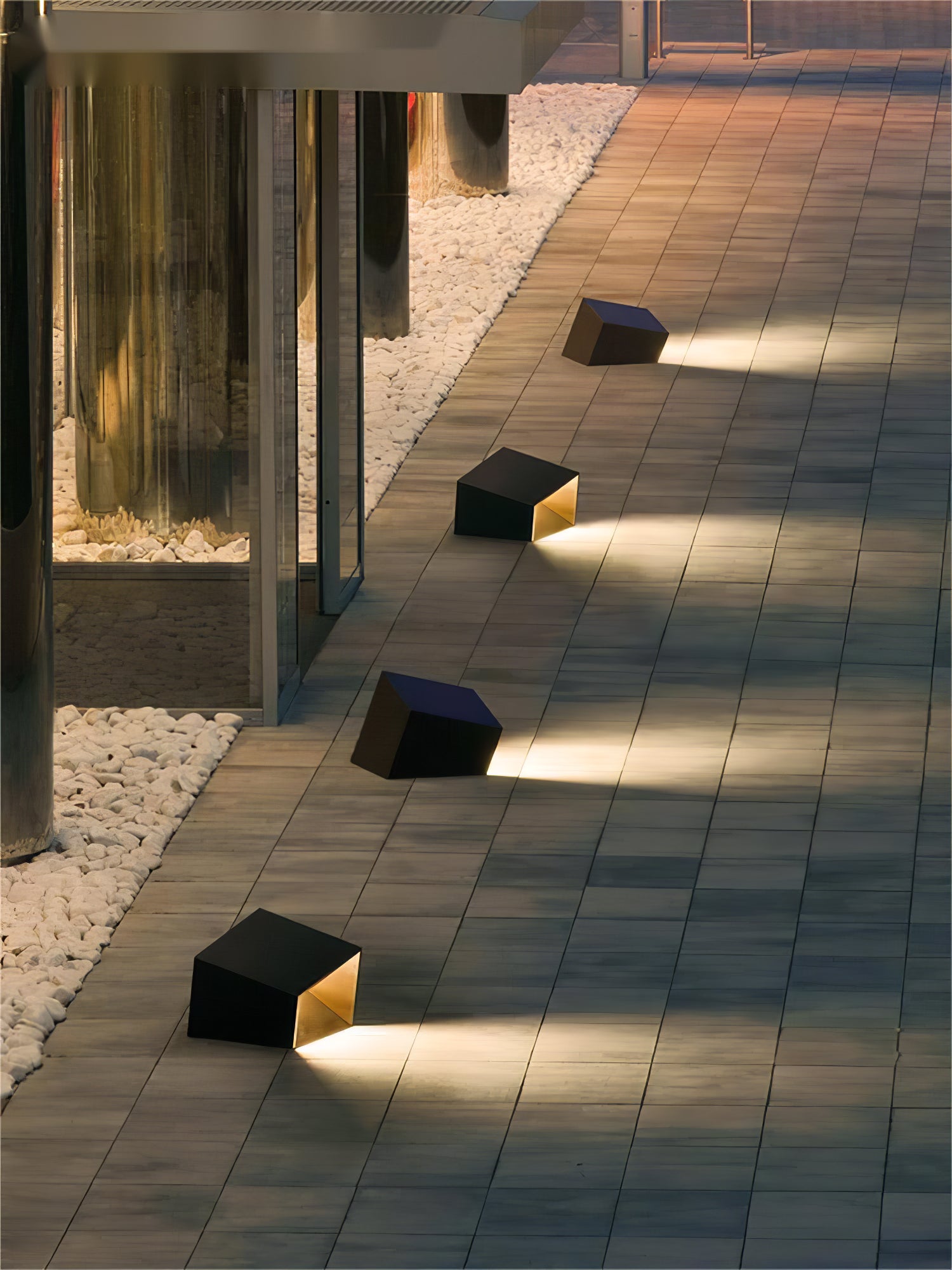 Solar Powered LED Cube Garden Lights - Waterproof Outdoor Landscape Lighting for Patio, Yard, Pathway, Deck (Set of 6) | Perfect for Backyard Decor, Garden Accent & Evening Ambiance