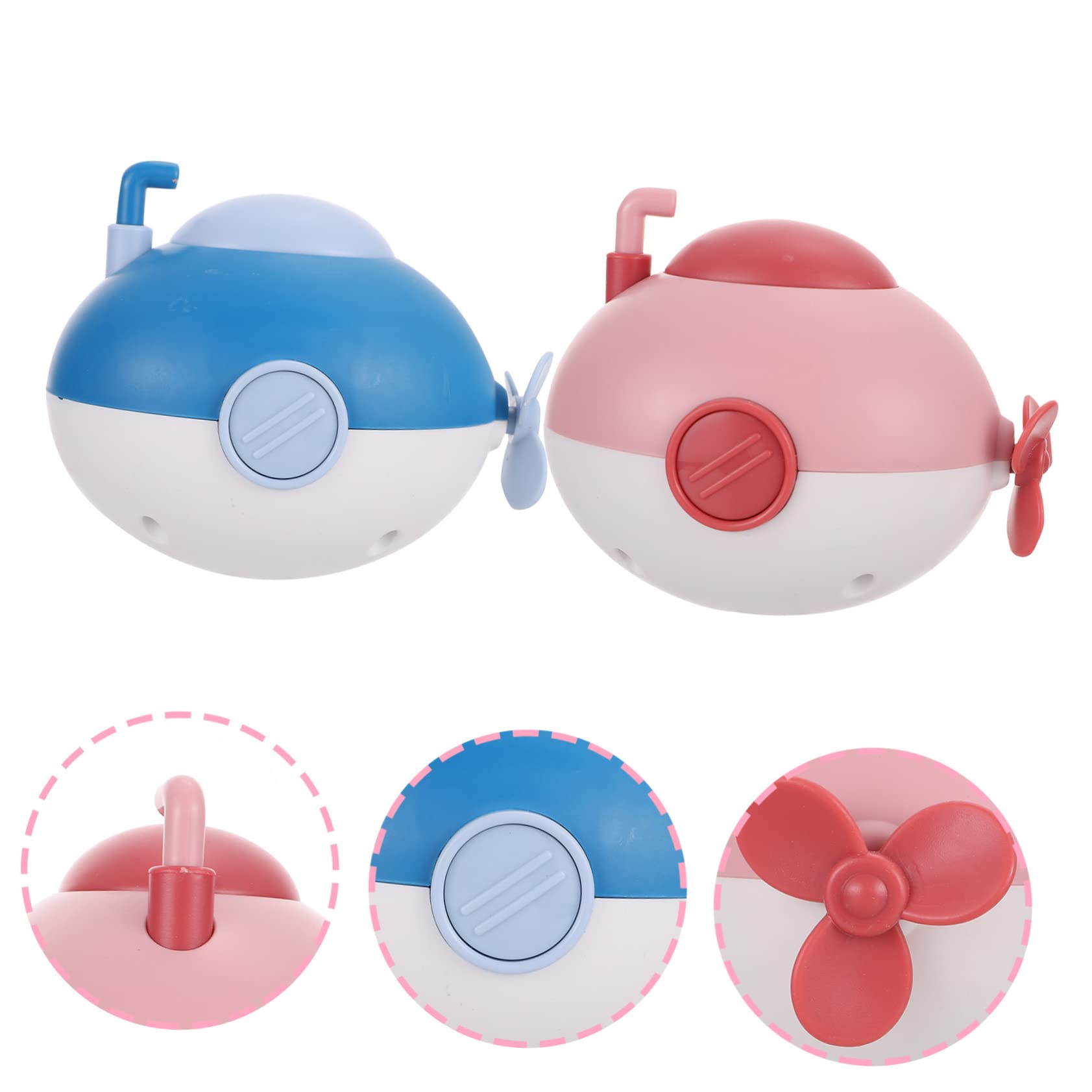 VICASKY 4-Piece Animal Bath Toys Set - Cute Crab Shaped Bathtub Toys for Toddlers & Kids - Non-Toxic ABS Plastic Bathing Fun for Baby Shower, Pool Party & Sensory Play