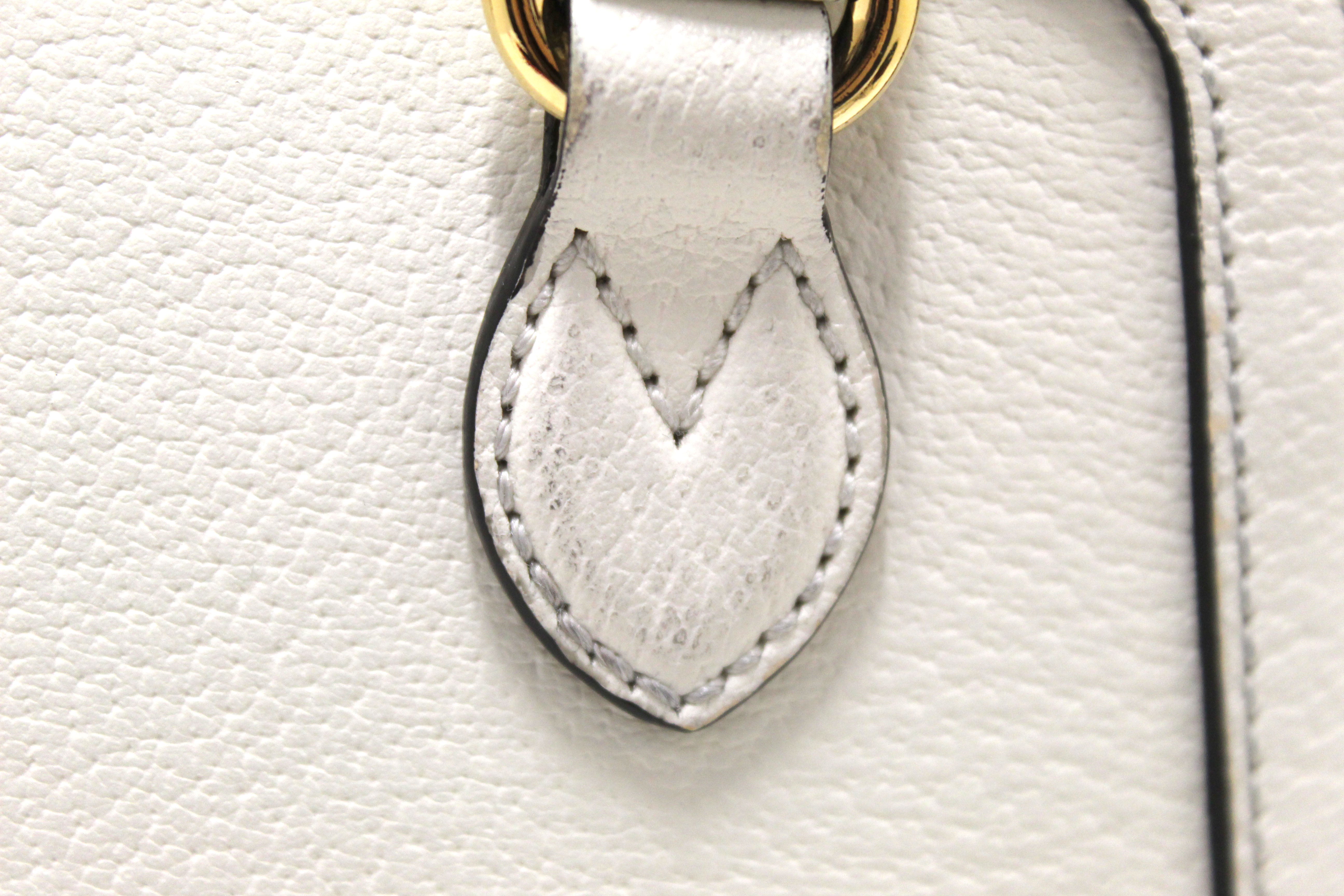 Authentic Limited Edition Adidas x Gucci Horsebit 1955 Mini Top Handle White Leather Bag for Women | Luxury Designer Crossbody Purse | Perfect for Parties, Date Nights & Special Occasions