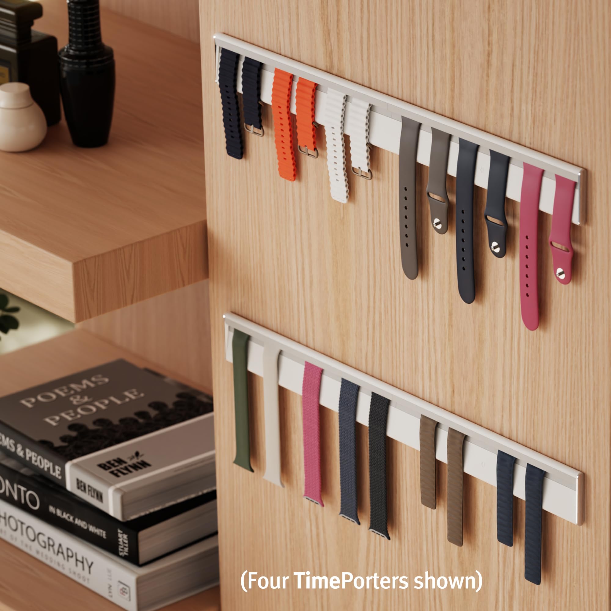 TimePorter Watch Strap Organizer - Apple Watch Bands Storage for All Sizes | Smart Watch Display & Wall Organizer