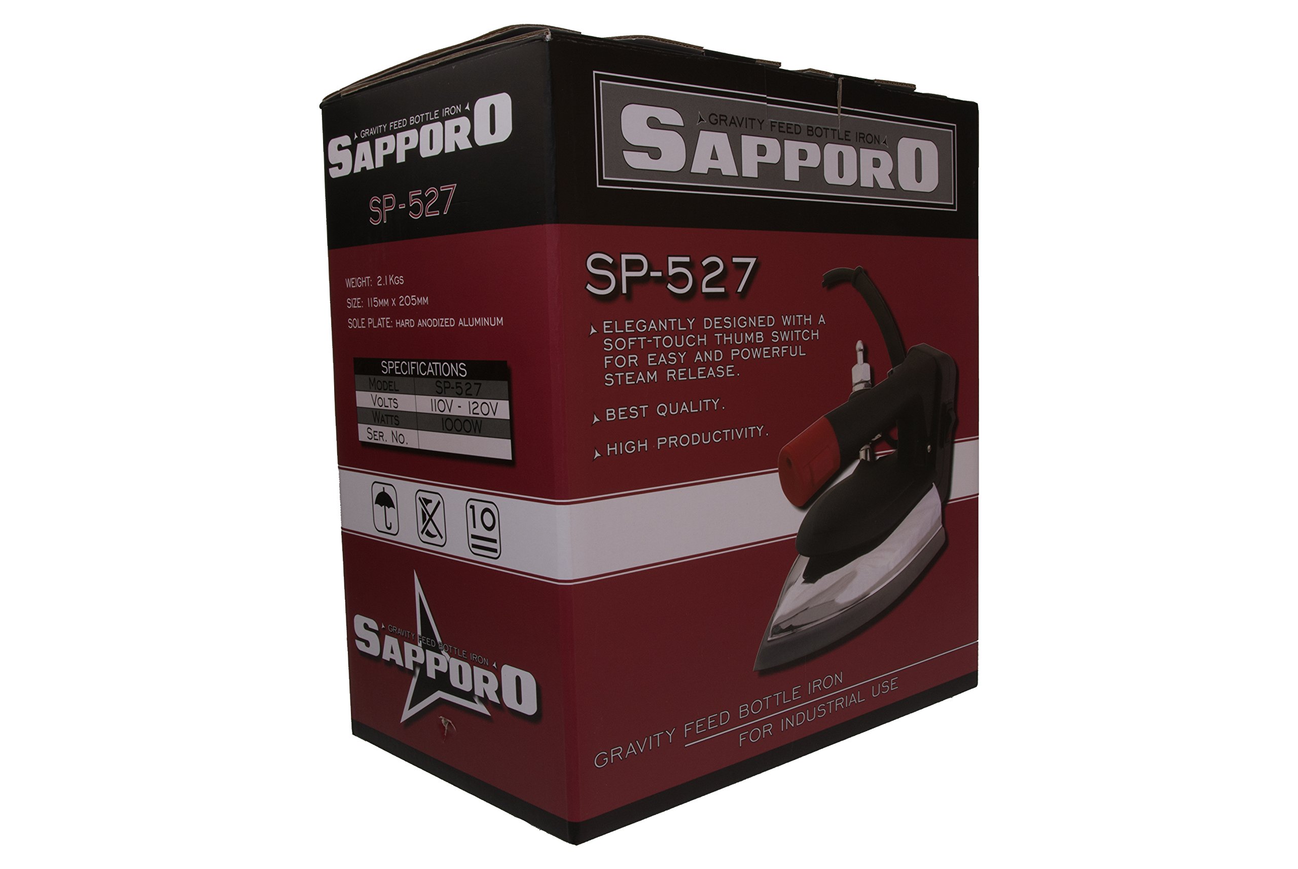 Sapporo SA-SP527 Professional Gravity Feed Spray Gun - Ideal for Automotive Painting, Wood Finishing & DIY Projects