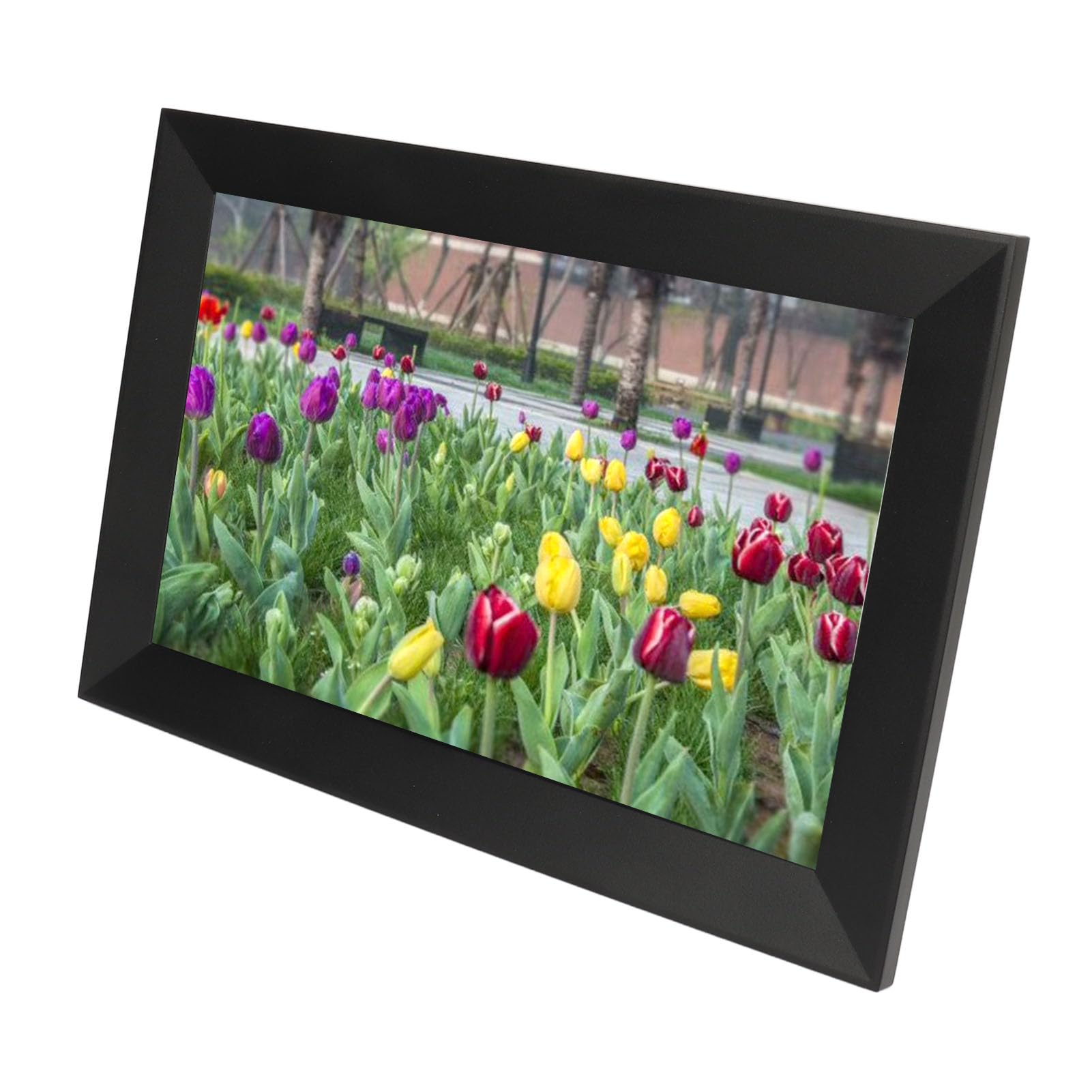 WiFi Digital Picture Frame 10.1 Inch IPS Touch Screen - Auto Rotate, Cloud & App Control, HD Display for Home & Office - Perfect for Family Photos, Digital Albums & Smart Home Decor (UK Plug)