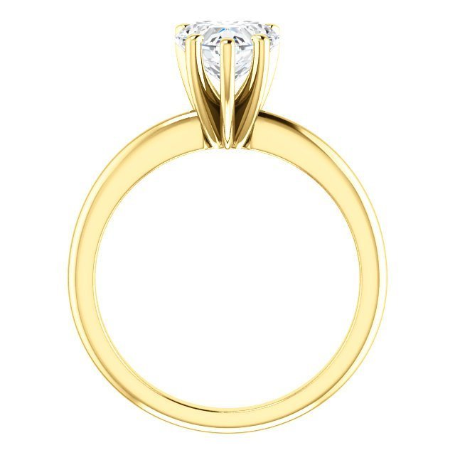 14K Gold 1.25 Carat Heart Diamond Solitaire Ring - Elegant Engagement, Anniversary & Valentine's Day Gift for Her