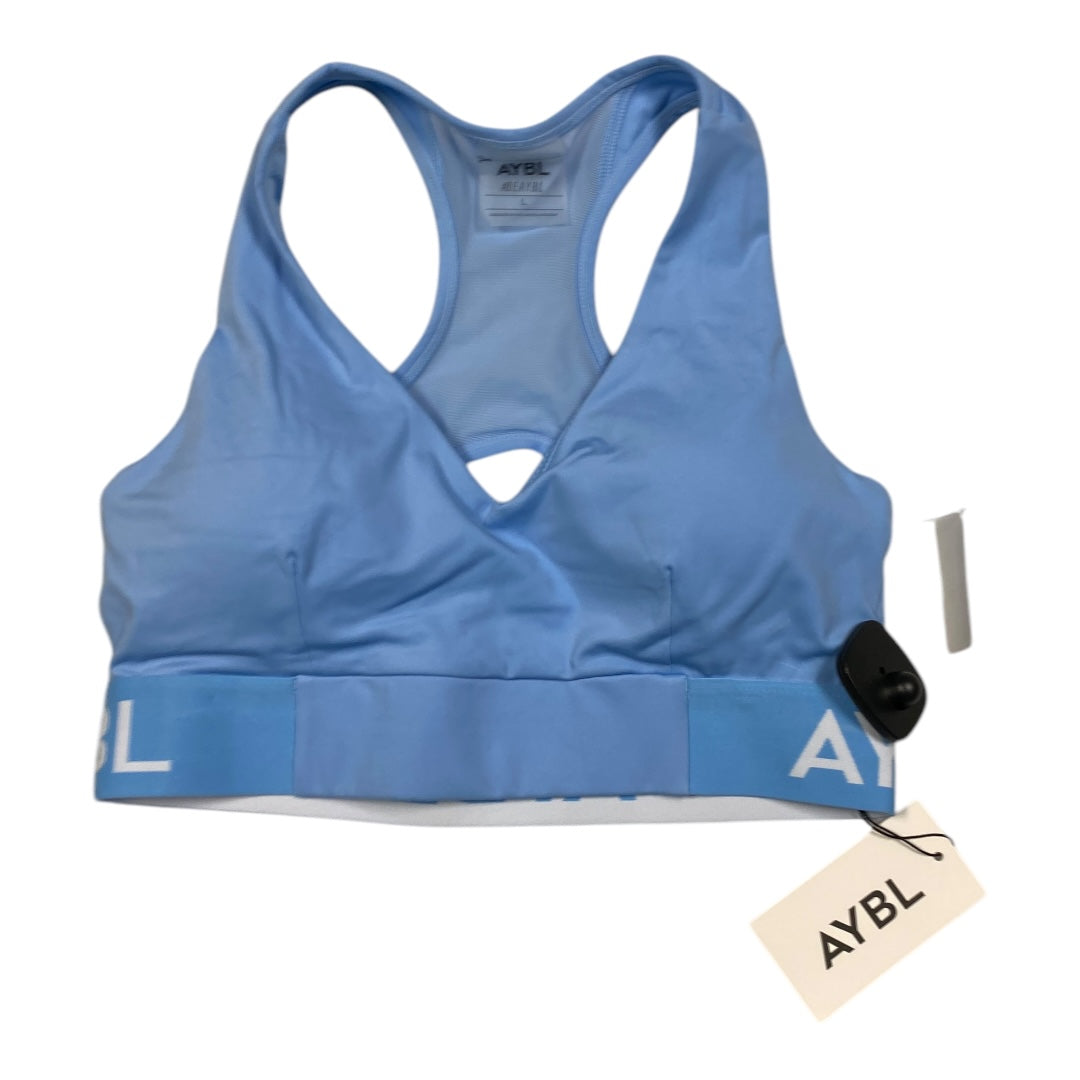 CMC Women's High Support Athletic Sports Bra - Lightweight, Breathable & Comfortable for Running, Yoga & Workouts - Blue, Size Large