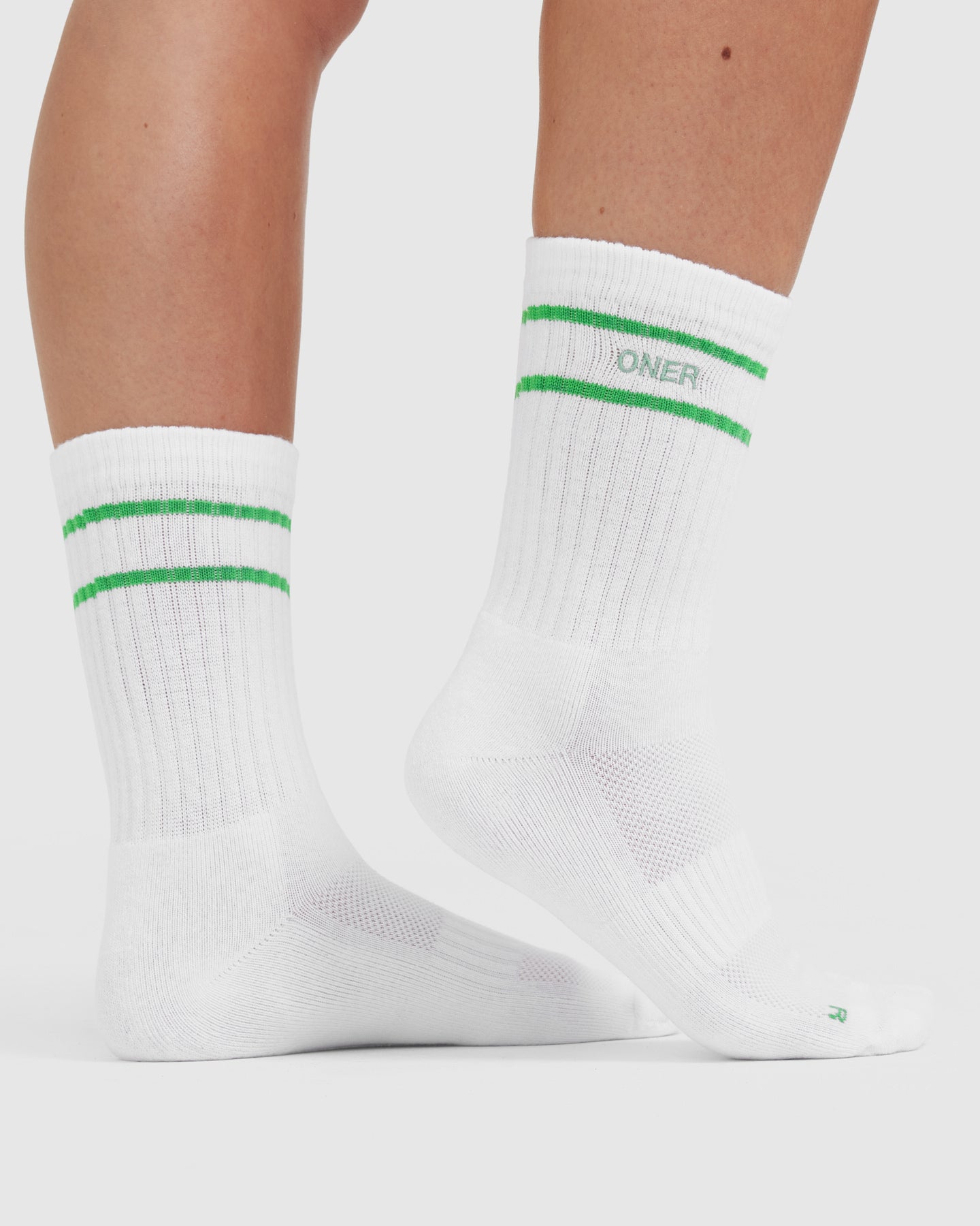 Varsity Crew Socks 3 Pack - Athletic Cotton Socks for Men & Women | White, Jade, Sandstone, Black | Perfect for Sports, Gym & Everyday Wear