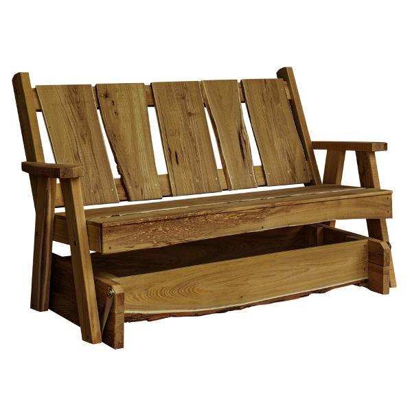 Timberland Glider Bench - Premium Outdoor Wooden Bench for Patio, Garden, and Backyard Relaxation | Perfect for Lounging, Reading, and Enjoying Nature