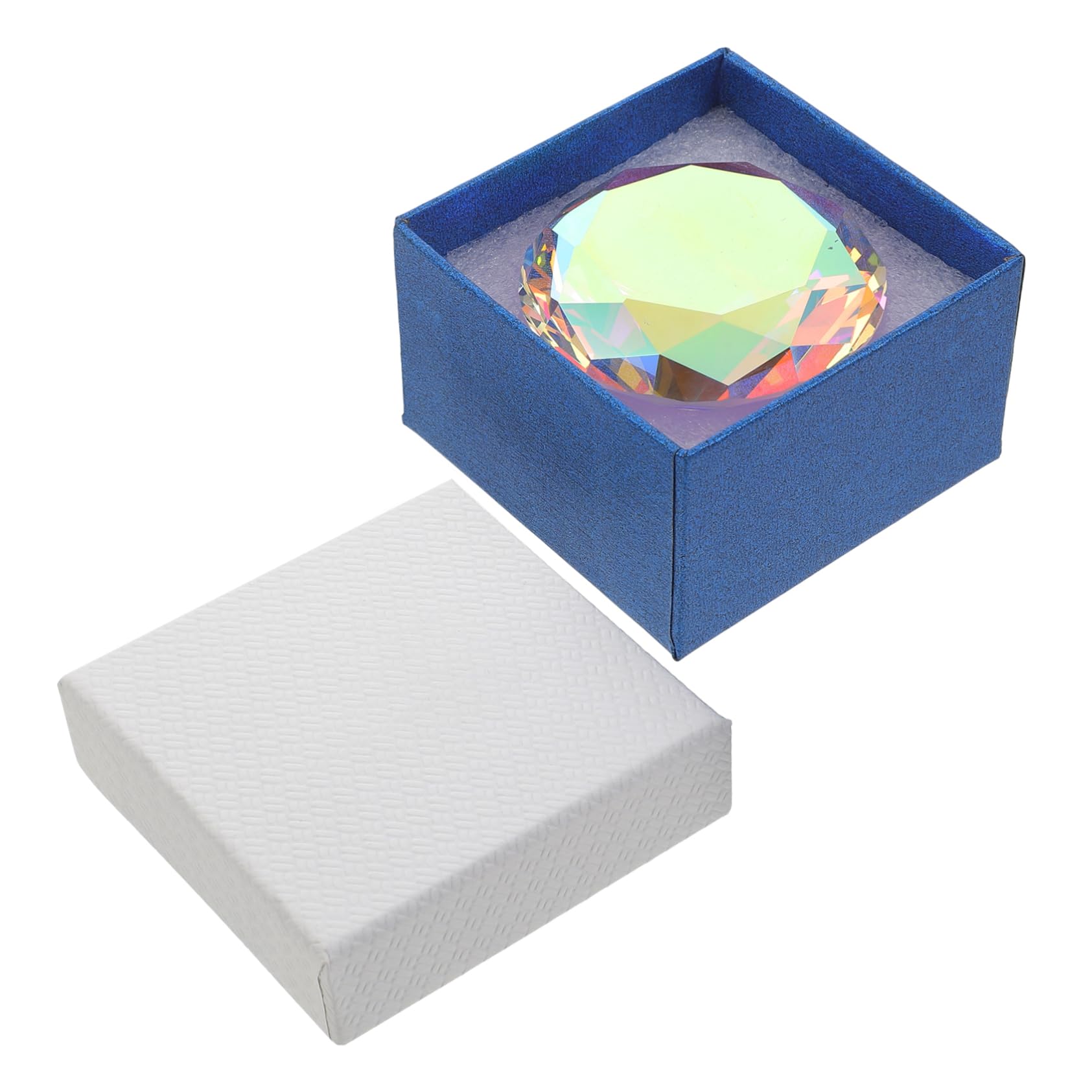 2pcs Glass Diamond Fake Diamonds - Elegant Wedding Table Centerpiece & Paperweight for Home Decor, Party, Anniversary, and Special Events