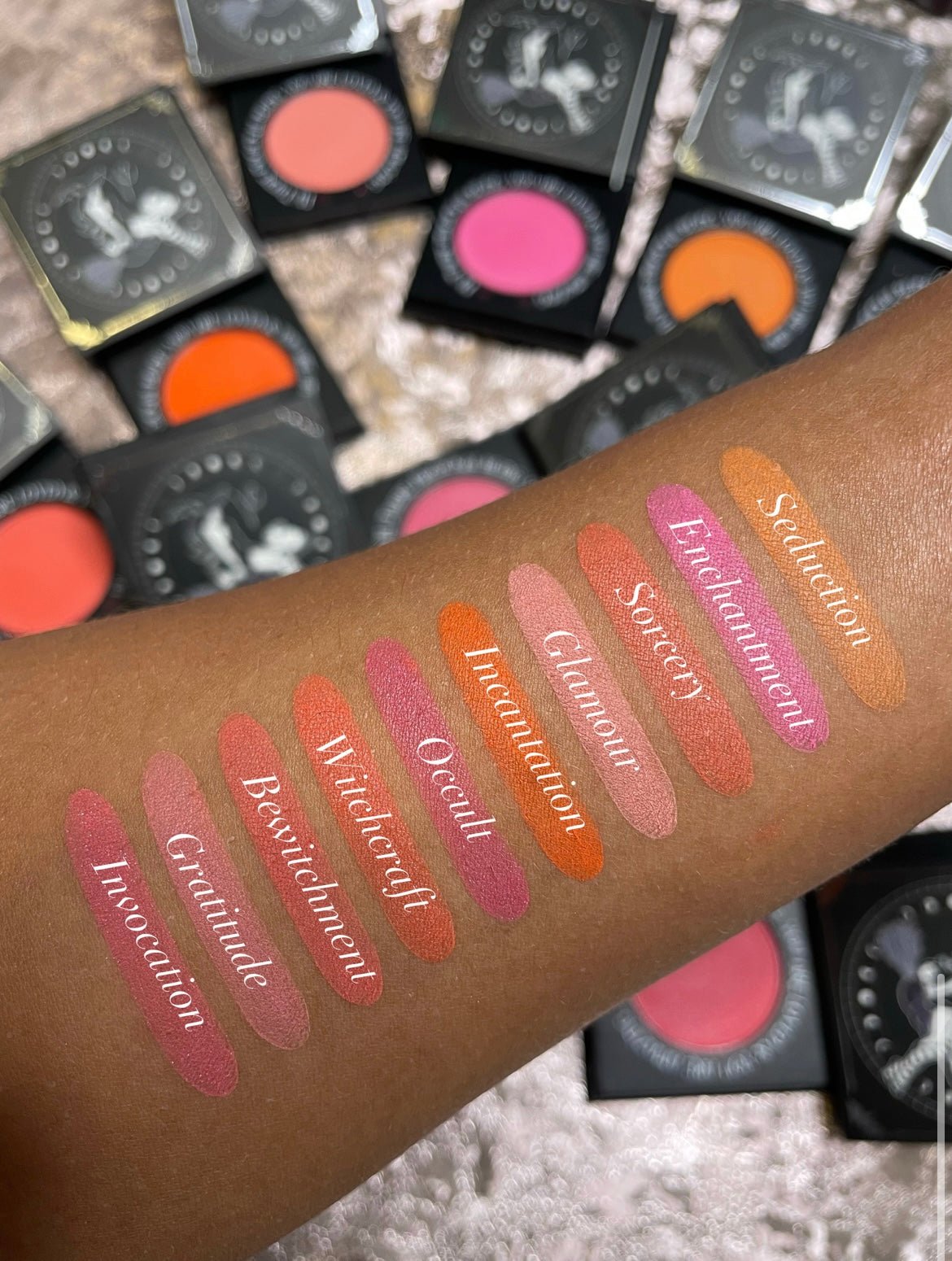 Bewitching Blush Single Occult Makeup - Long-Lasting Blush for Witches & Gothic Lovers | Perfect for Halloween, Cosplay & Dark Aesthetic Looks