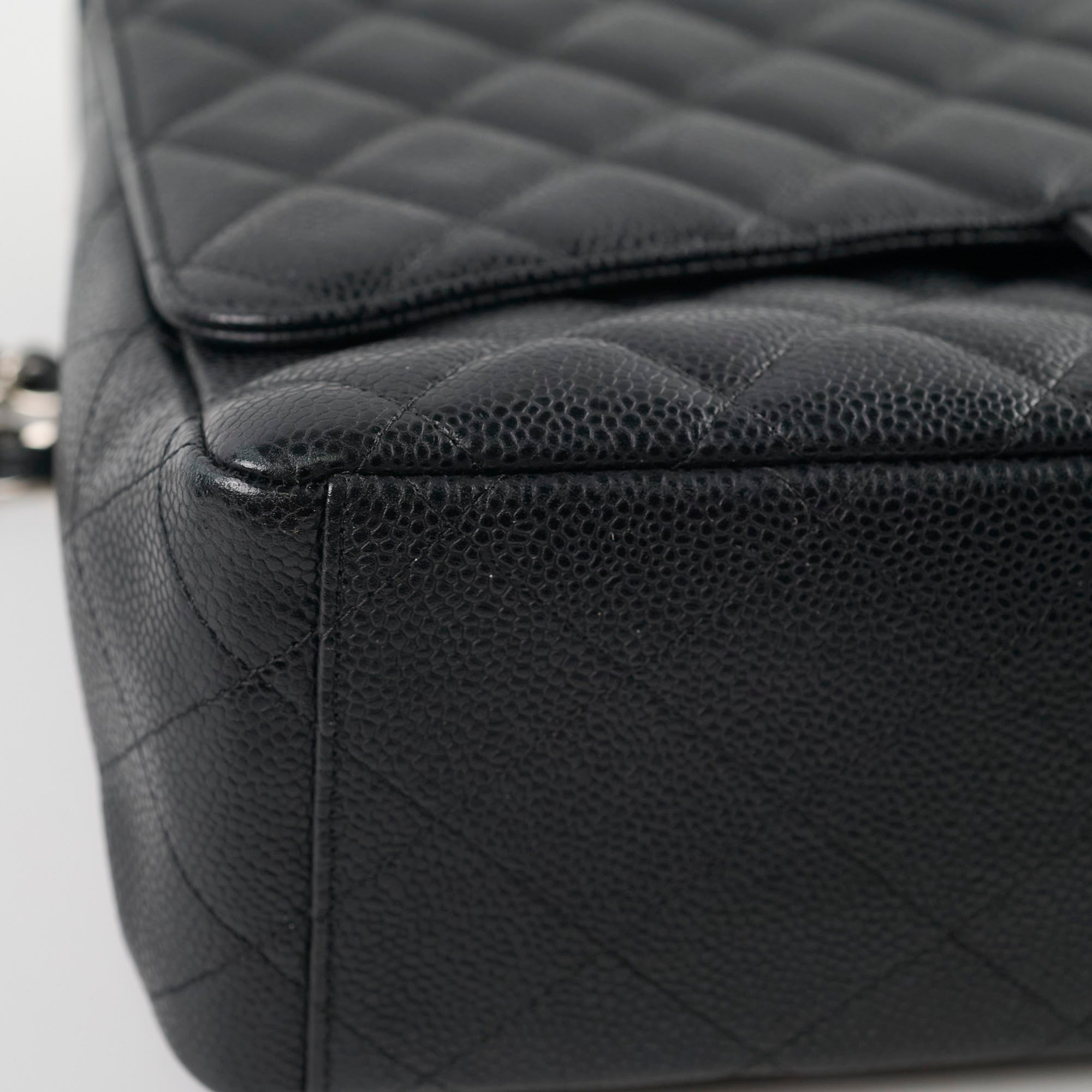 Chanel Caviar Maxi Single Flap Black Bag Series 13 - Luxury Designer Handbag for Women, Perfect for Work, Evening Events & Travel
