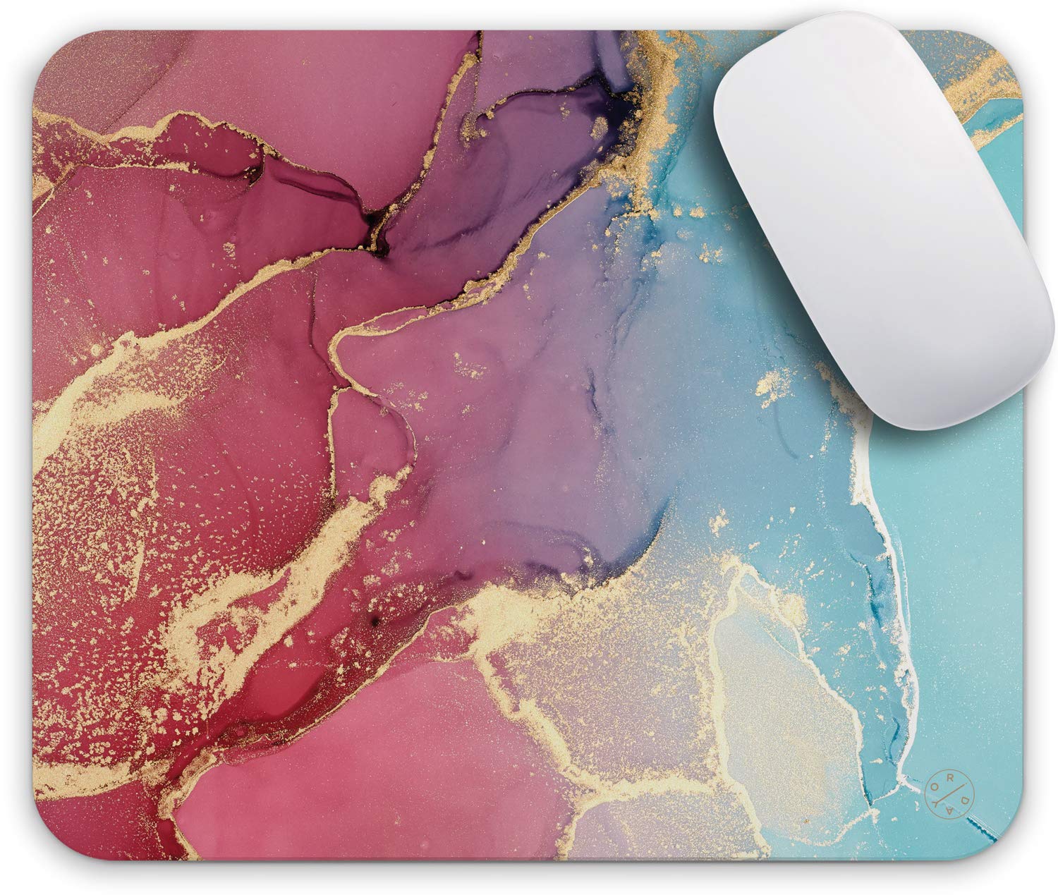 Oriday Large Gaming Mouse Pad with Inspirational Quotes - Non-Slip Rubber Base, Smooth Surface for PC/Laptop - Motivational Office Desk Mat for Work & Gaming (Purple & Blue) - Perfect for Gamers, Programmers & Office Workers