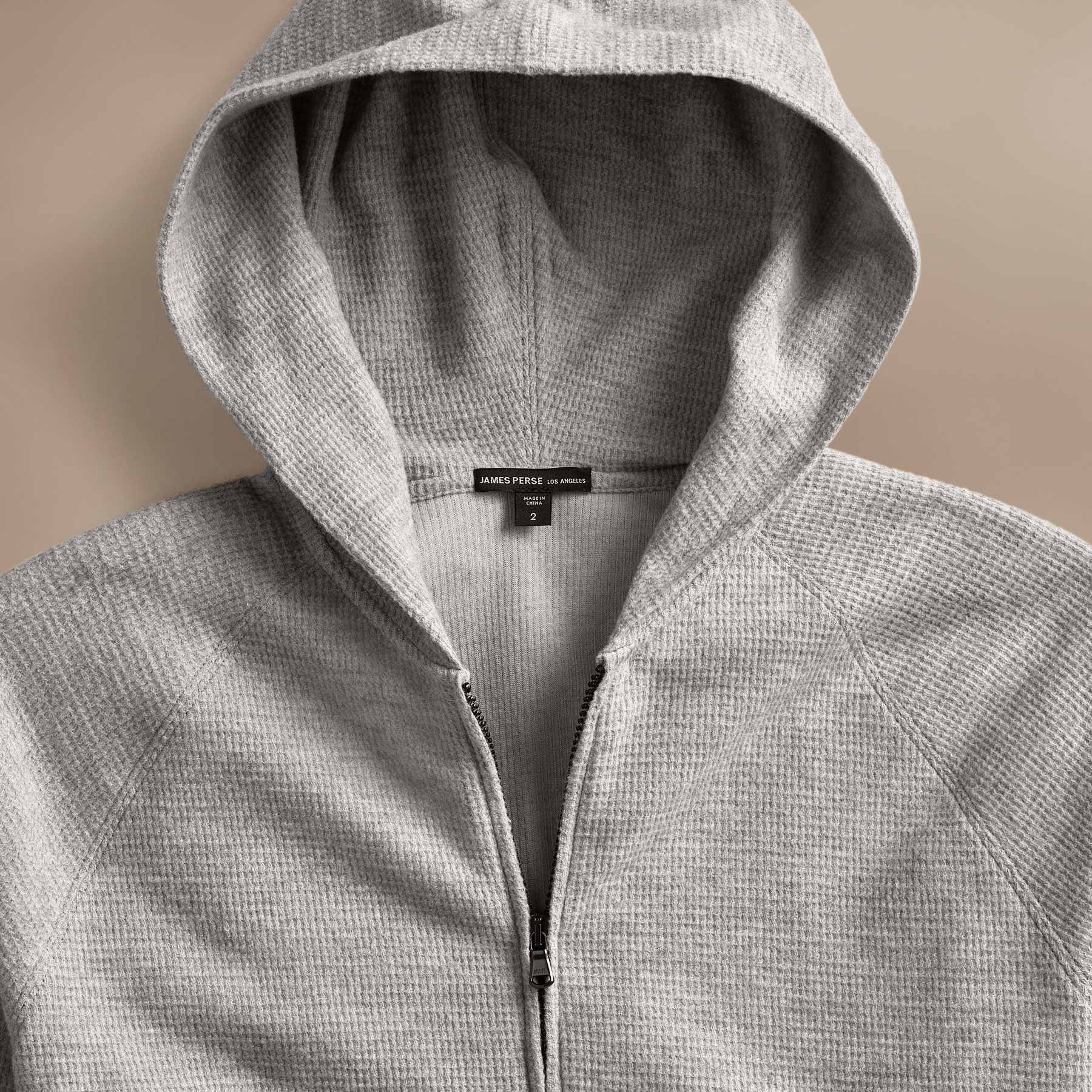 Brushed Thermal Zip Up Hoodie - Soft Heather Grey Fleece Jacket for Men & Women | Cozy Winter Wear for Outdoor Activities & Casual Style