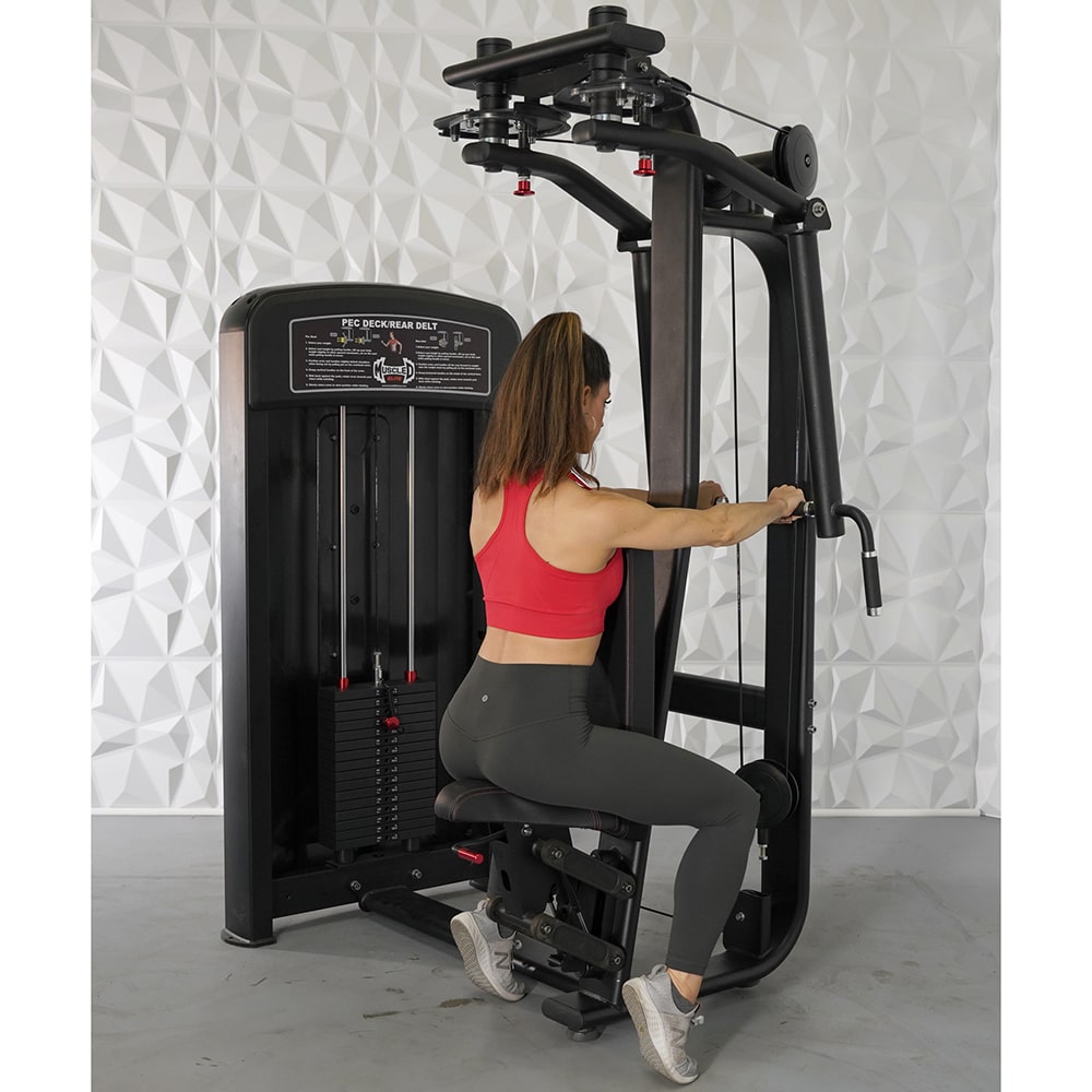 Muscle D Elite Pec Deck & Rear Delt Machine MDE-15 - Professional Gym Equipment for Chest & Shoulder Workouts