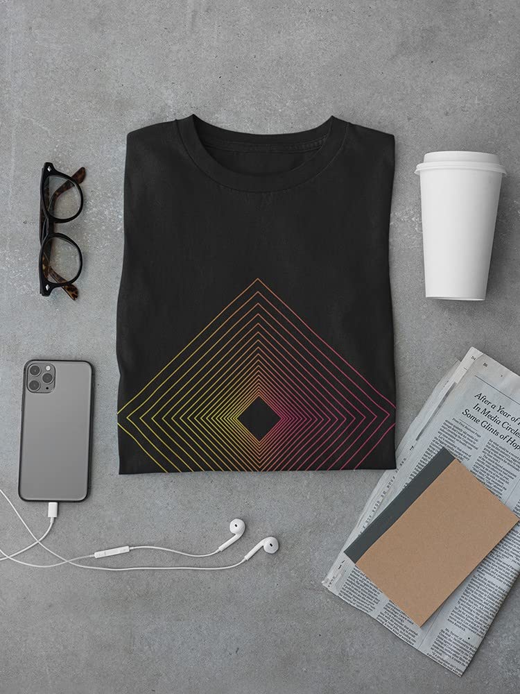 Smartprints Cool Rhombus Loop Men's T-Shirt - Trendy Geometric Print Casual Tee for Everyday Wear, Street Style & Summer Outfits