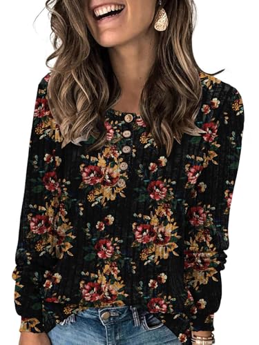 Brown Floral Black