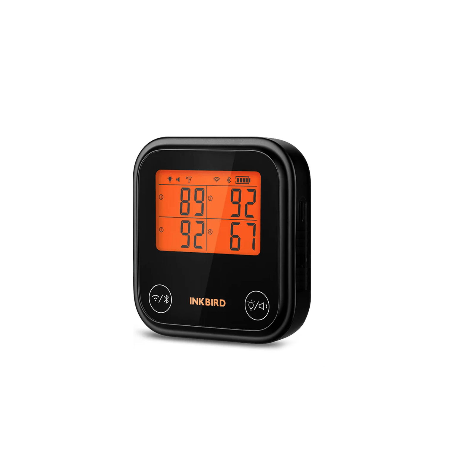 Wireless WiFi & Bluetooth Smart Meat Thermometer for Grilling, Smoking, BBQ - IDT 34E BW | Perfect for Outdoor Cooking, Backyard Parties & Home Kitchen Use