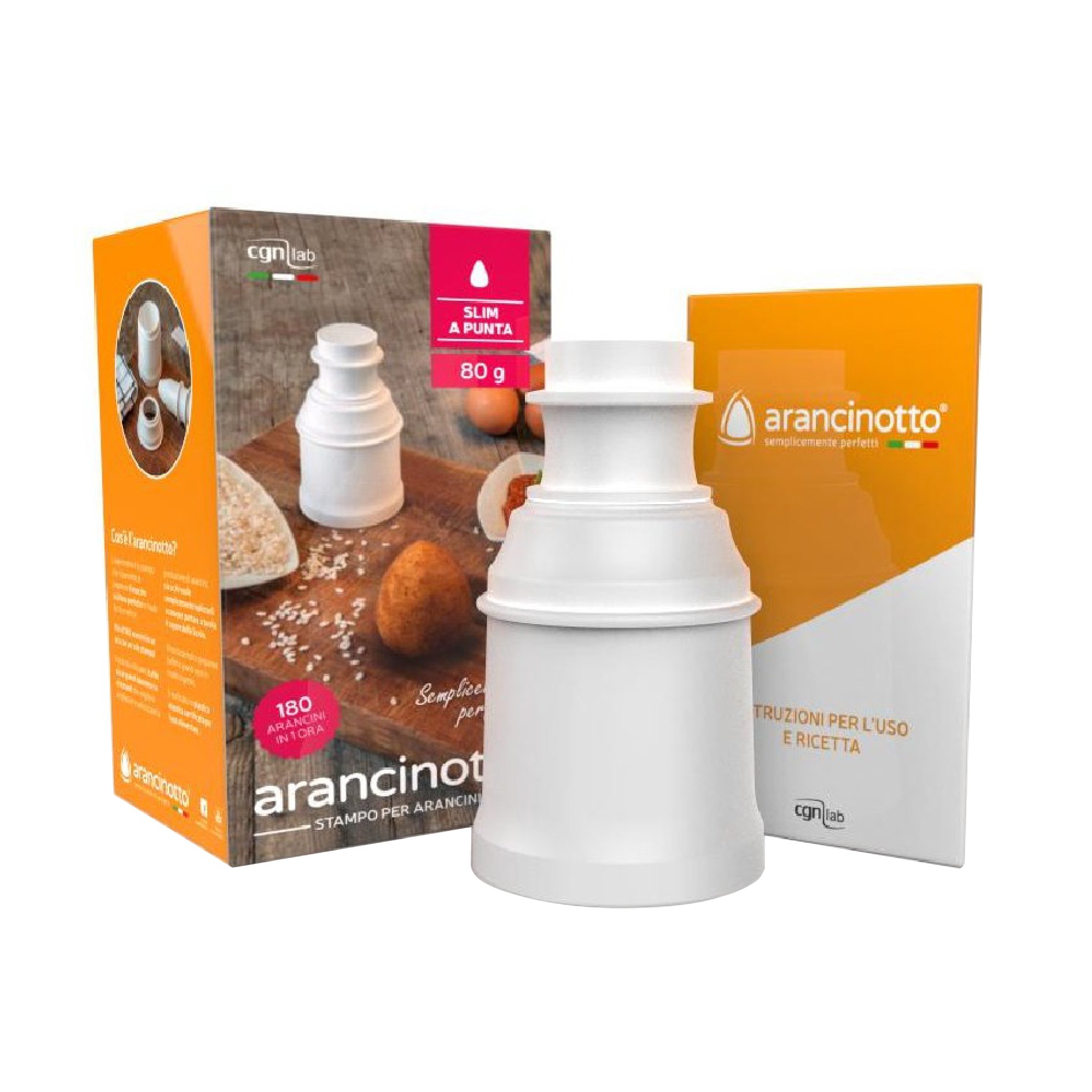 Original Sicilian Arancini Maker - Handcrafted in Sicily for Perfect 80g Pointed Arancini | Ideal for Home Cooking, Italian Restaurants & Food Gifts