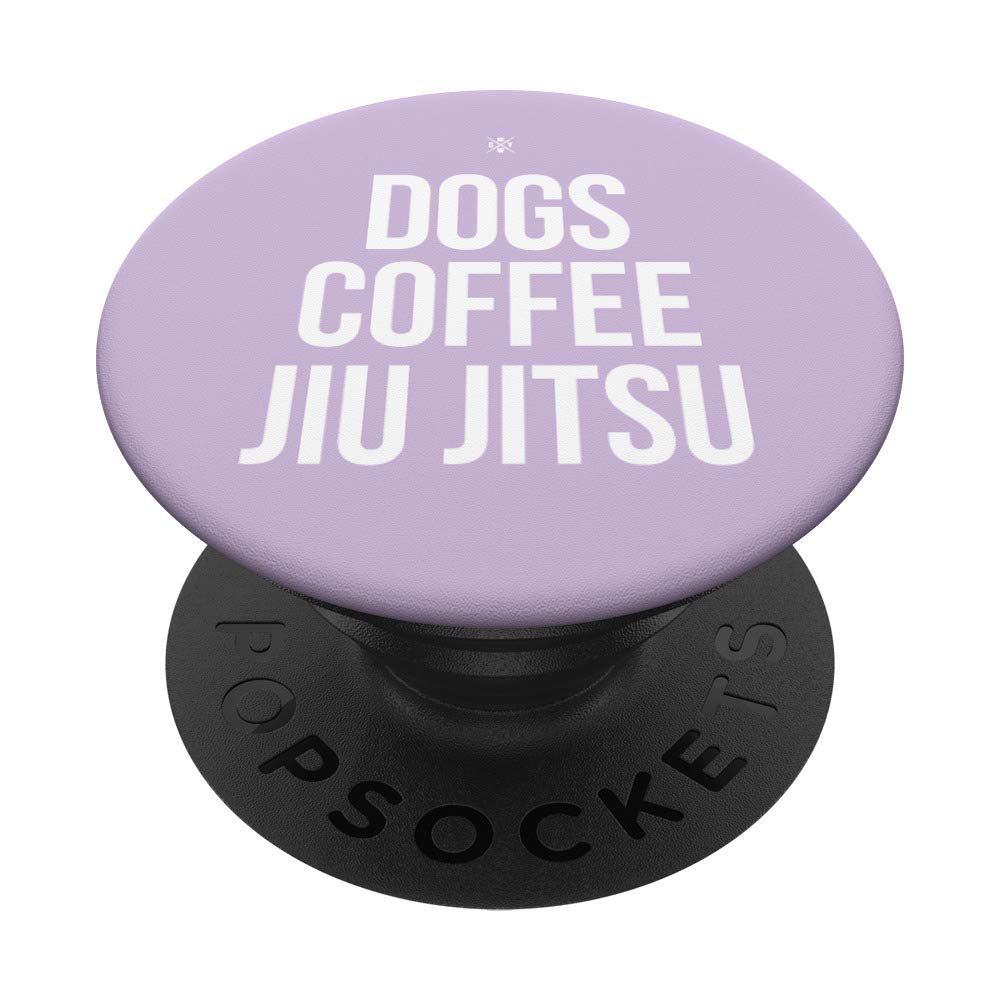 Dog Jiu-Jitsu Lavender Design PopSocket - Phone Grip & Stand for BJJ & Dog Lovers | Perfect for Martial Arts Training, Coffee Shops & Pet Owners