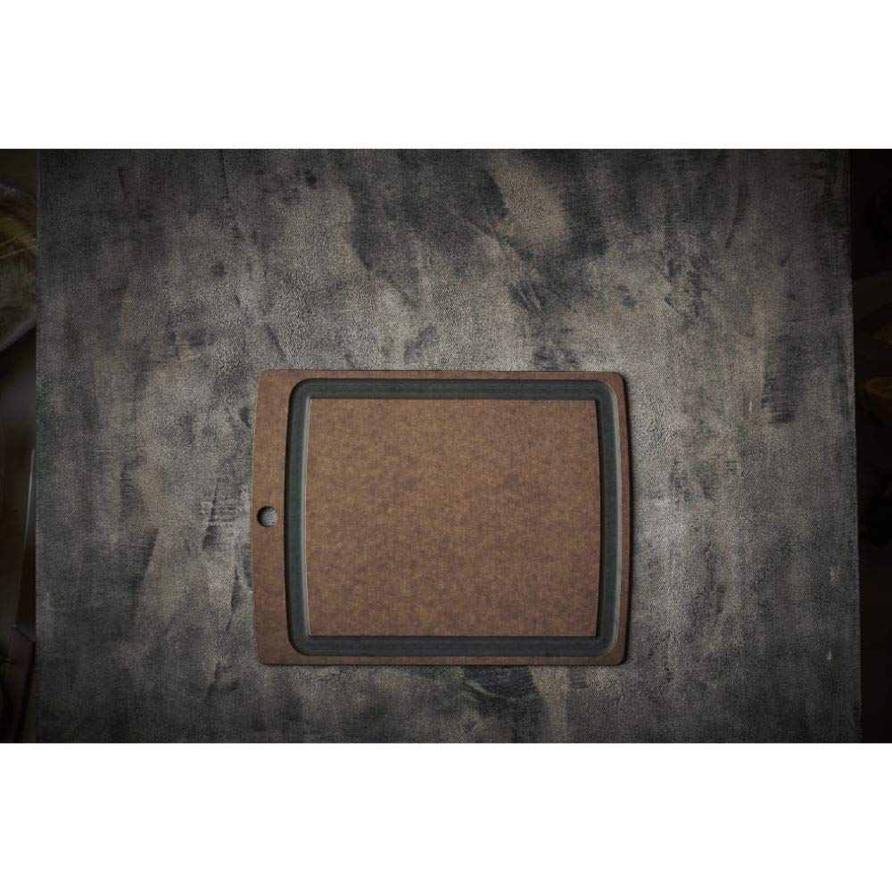 Victorinox Large Brown Wooden Cutting Board with Scraper - Premium Kitchen Chopping Board for Meat, Vegetables & Fruits - Ideal for Home Chefs & Professional Kitchens