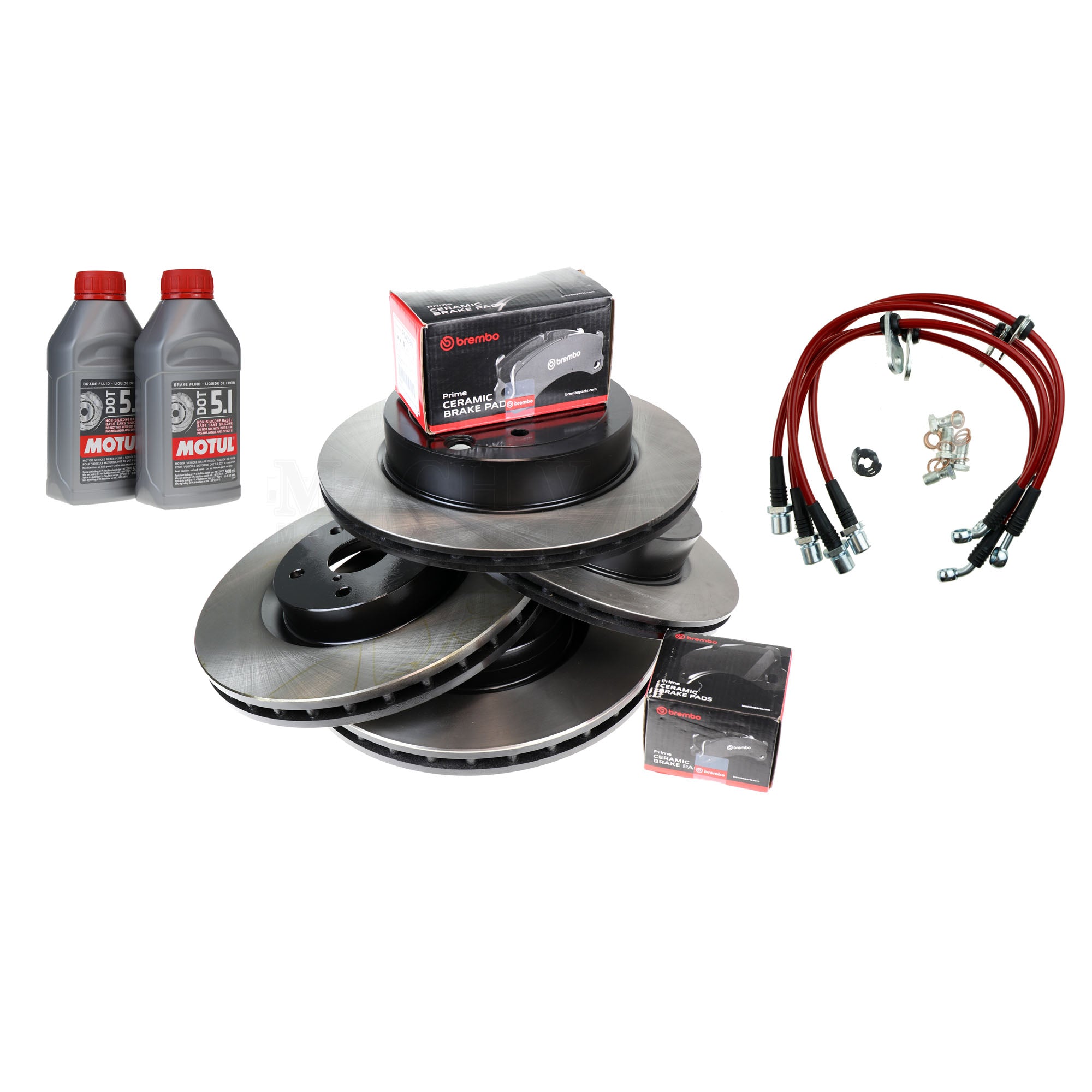 High-Performance Brake Pad & Rotor Kit for 2002 Subaru WRX - Front & Rear Complete Set | Perfect for Daily Driving & Track Use