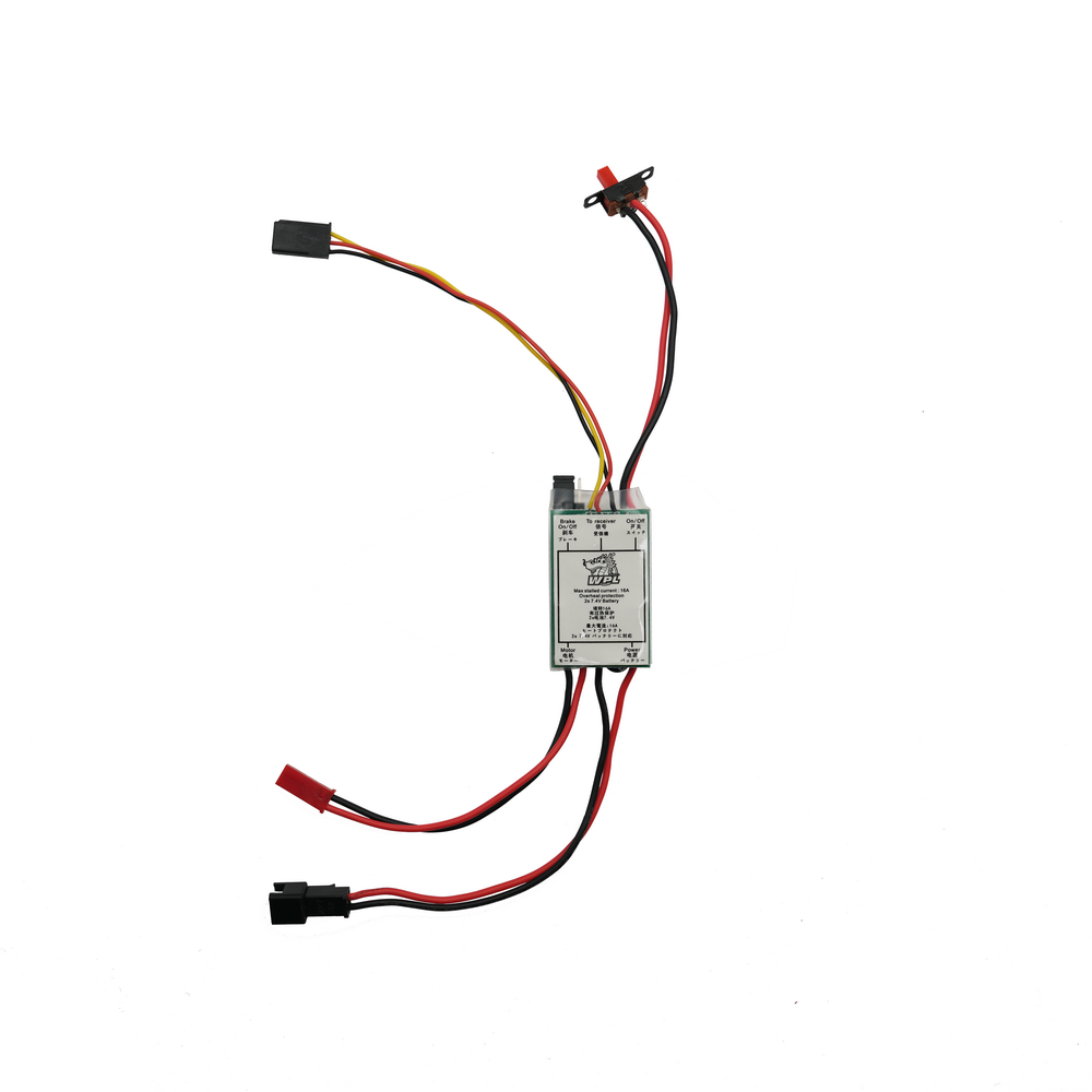 WPL MN DIY Brushed ESC Upgrade 16A/30A with SM Plug & Brake - High Performance RC Car Electronic Speed Controller for Crawlers, Rock Racers & Off-Road Vehicles