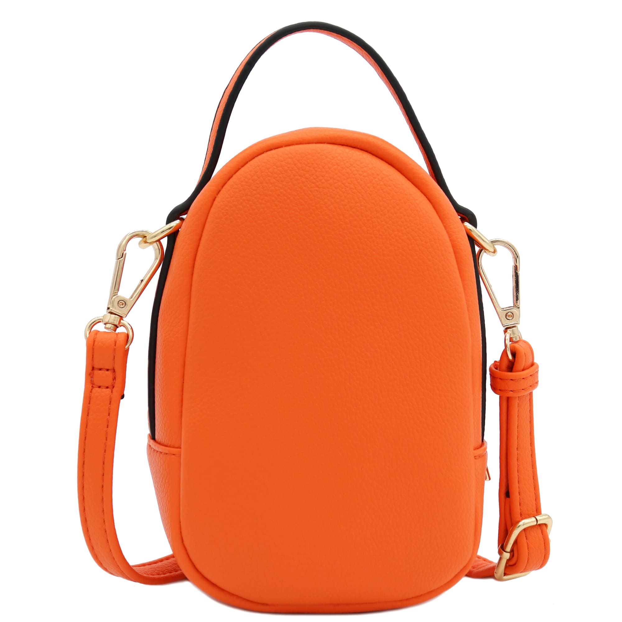 Stylish Two Compartment Mini Oval PU Leather Crossbody Bag for Women - Perfect for Travel, Shopping & Everyday Use