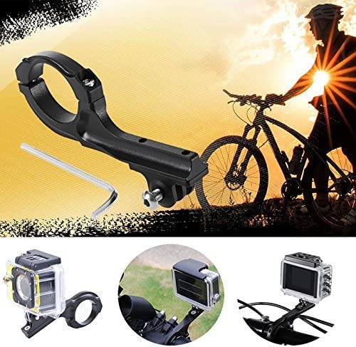 NASHnal Motorcycle Handlebar Mount for GoPro Hero 9/8/7/6/5/4/Session/Fusion 3+/3 & Action Cameras - Universal Bike Bicycle Clip - Perfect for Adventure Riding, Vlogging & Outdoor Sports