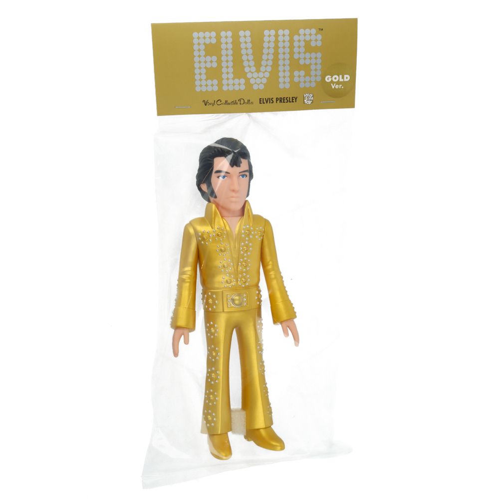 Elvis Presley Gold Figurine VCD - Collectible Music Memorabilia for Fans & Home Decor