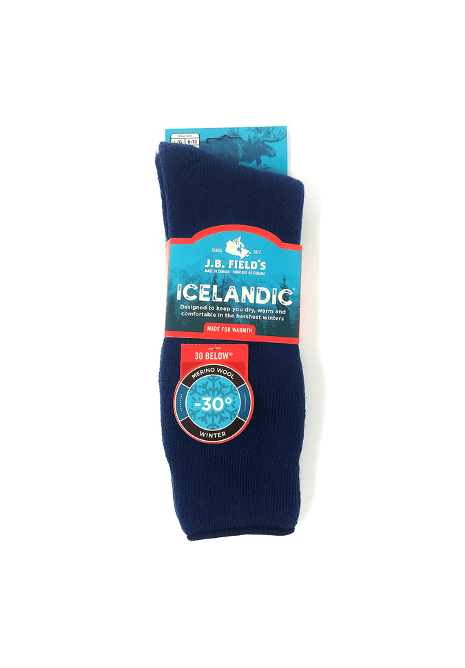 J.B. Field's Icelandic 30 Below Classic Merino Wool Thermal Socks for Men & Women - Ultra Warm Winter Hiking, Skiing & Outdoor Activities