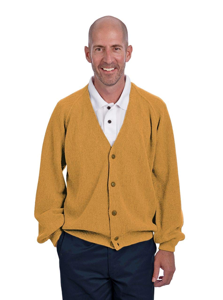 Alpaca Golf - Men's Vintage Style 'Retro-Pro' Golf Cardigan Sweater - 100% Alpaca Wool - Perfect for Golf Outings & Casual Winter Wear