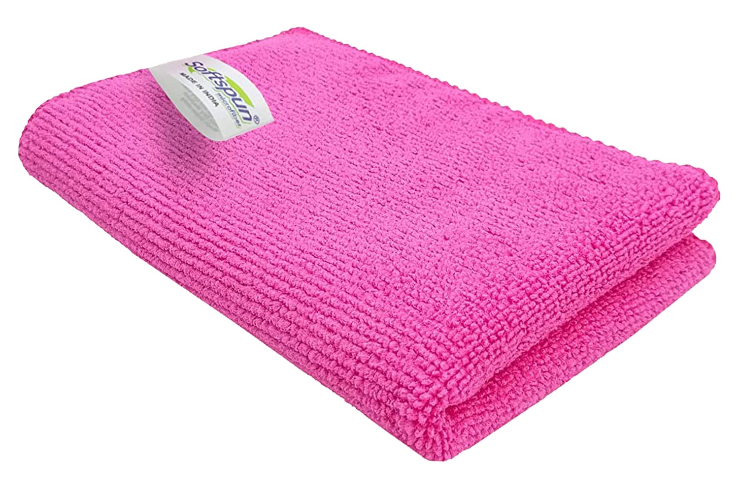 SOFTSPUN Microfiber Cleaning Cloths (1 Pack, 20x30cm) 340 GSM - Thick, Lint-Free, Super Absorbent Multi-Purpose Towels for Kitchen, Dusting, Polishing & Detailing - Ideal for Stainless Steel, Glass & Car Care