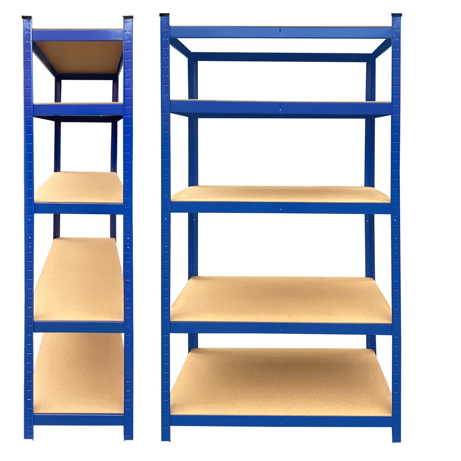 Heavy Duty 5-Tier Steel Storage Shelves - Adjustable Garage Shelving Unit with 1653lbs Capacity (60