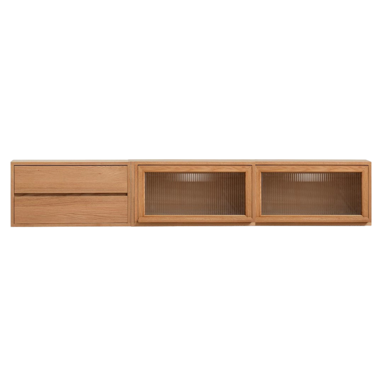 82.7x15x15.8 inch / 210x38x40 сm / Natural Wood Color / TV cabinet 3 pcs -