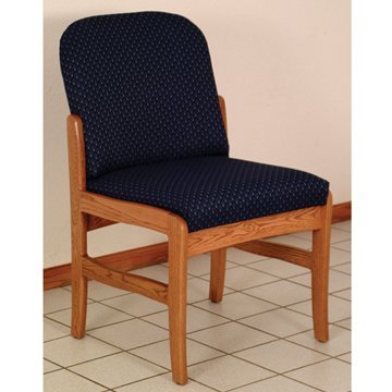 FixtureDisplays® Prairie Armless Guest Chair - Modern Office Side Chair with Wooden Legs, Lightweight Design for Reception, Waiting Room, Conference & Home Use (Model 1040308-NF)