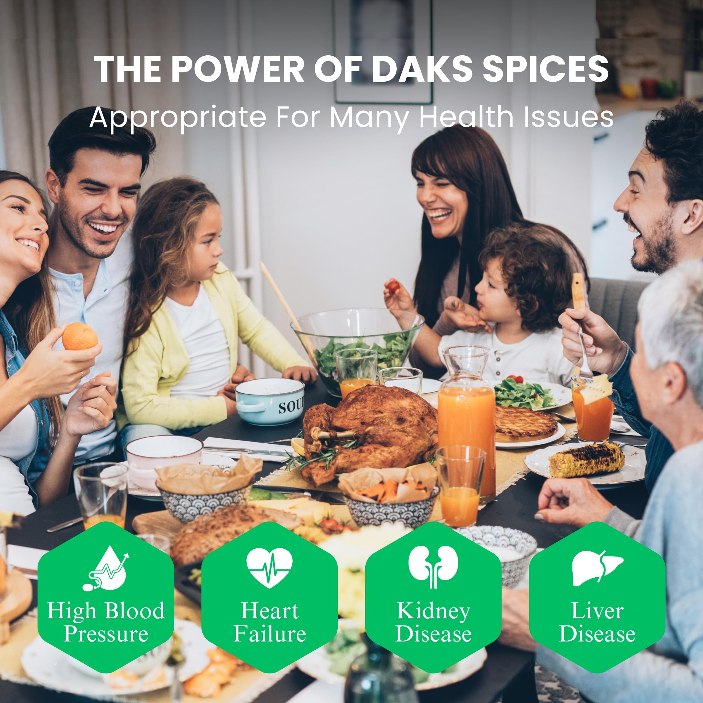 DAK's Spices Green Zest Seasoning Blend | 100% Natural Salt & Sugar Free | Premium Healthy Seasoning for Keto & Low Carb Diets | MSG Free, No Preservatives, No Potassium Chloride | Perfect for Clean Eating, Cooking, Grilling & Meal Prep | 1.5 oz Bottle | Great for Salads, Soups, Meats & Vegan Dishes