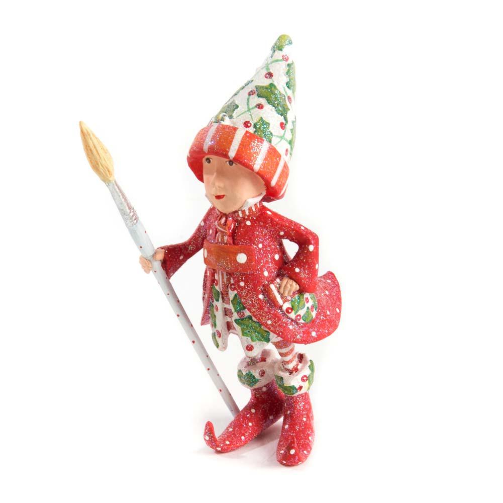 Patience Brewster Dash Away Vixen's Elf Christmas Ornament - Handcrafted Holiday Tree Decoration for Xmas, Winter Decor & Gift Giving