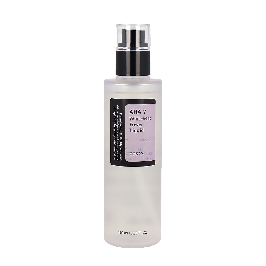 COSRX AHA 7 Whitehead Power Liquid 100ml - Exfoliating Facial Treatment for Clear Skin | Reduce Blemishes & Blackheads | Perfect for Daily Skincare Routine