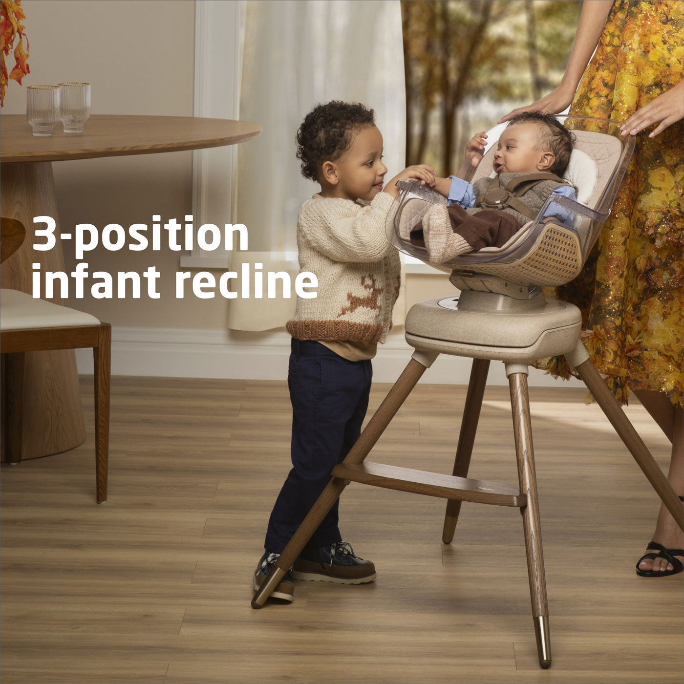 Maxi Cosi Kiskadee 360 Rotating High Chair - Adjustable Baby Feeding Seat with 5-Point Harness & Easy Clean Tray | Perfect for Dining, Weaning & Family Mealtime