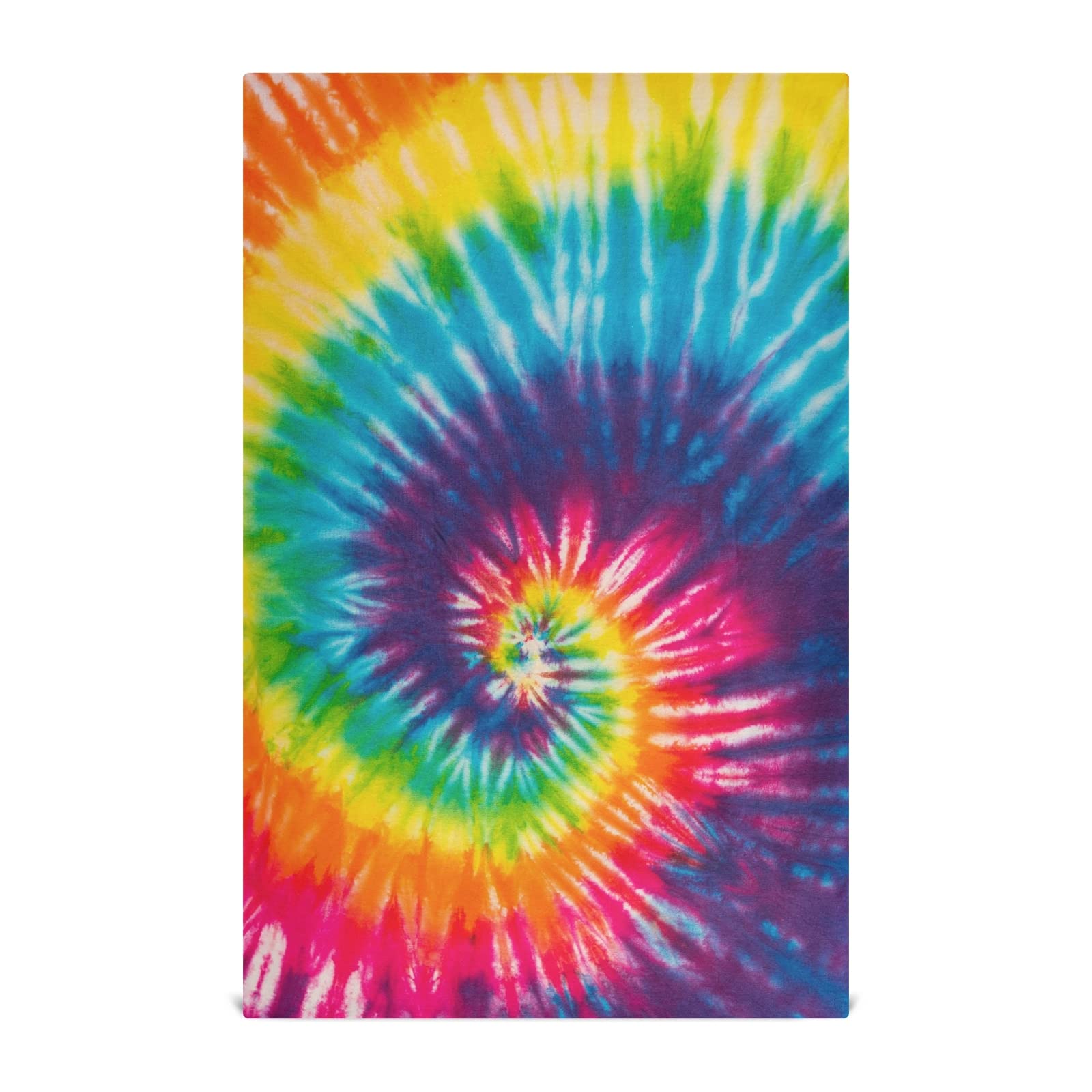 Swirl Rainbow Tie Dye Dish Towel - Super Absorbent 18x28 Inch Kitchen & Bath Hand Towel - Lint Free Cleaning Cloth for Dishes, Tea Bar, Soft Kitchen Accessories (Set of 1) - Perfect for Drying Dishes, Wiping Counters & Hand Drying